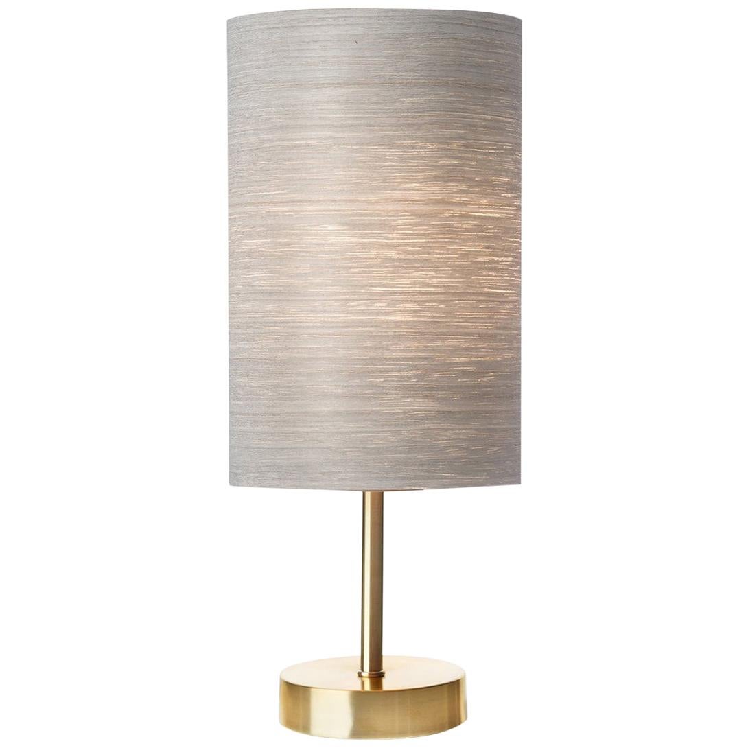 MidCentury Modern Gray Wood Veneer Lamp Shade For Sale at 1stDibs