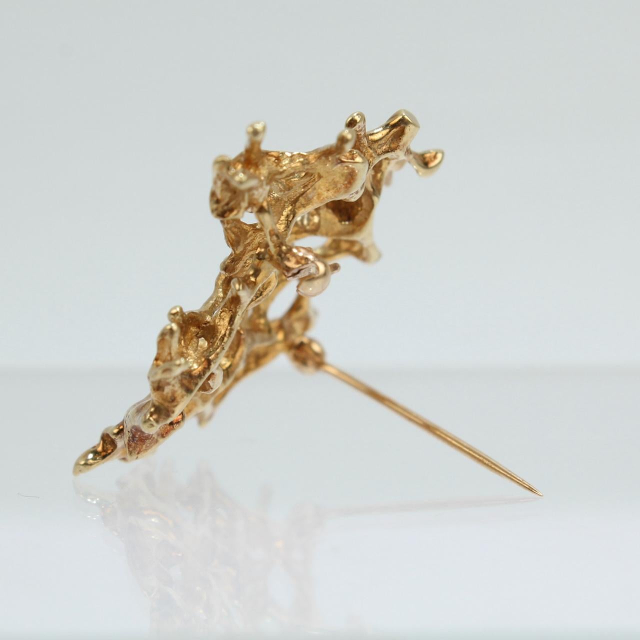 mid century brooch