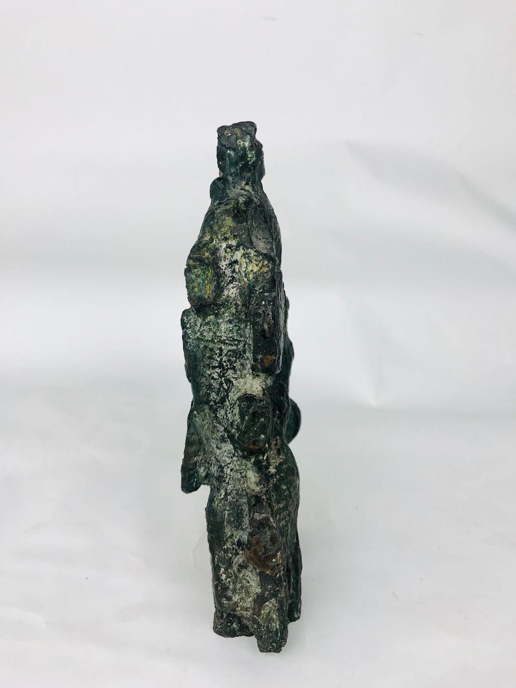 Mid-Century Modern Brutalist Abstract Bronze Sculpture Oreste Dequel 6
