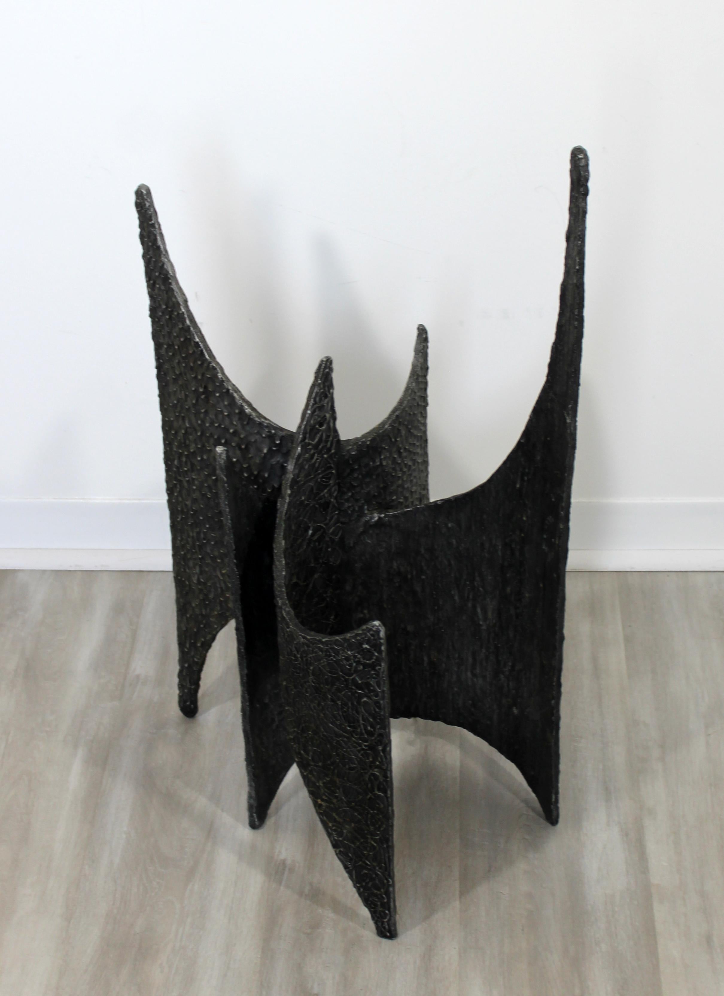 Late 20th Century Mid-Century Modern Brutalist Abstract Resin Metal Sculpture Evans Pearsall Era