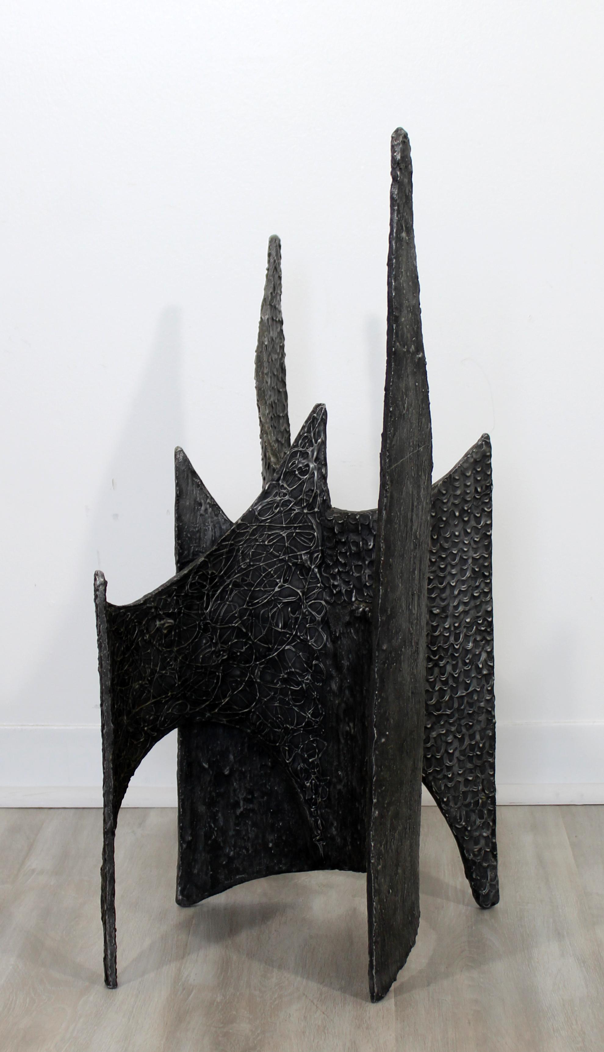 Fiberglass Mid-Century Modern Brutalist Abstract Resin Metal Sculpture Evans Pearsall Era