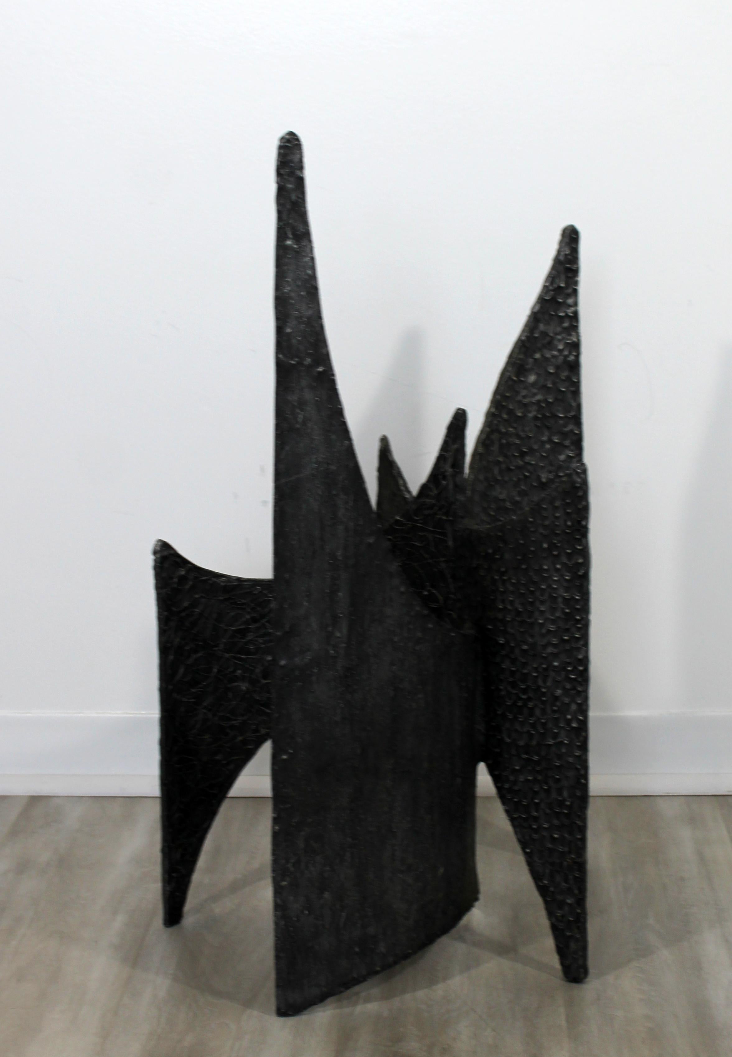Mid-Century Modern Brutalist Abstract Resin Metal Sculpture Evans Pearsall Era 1