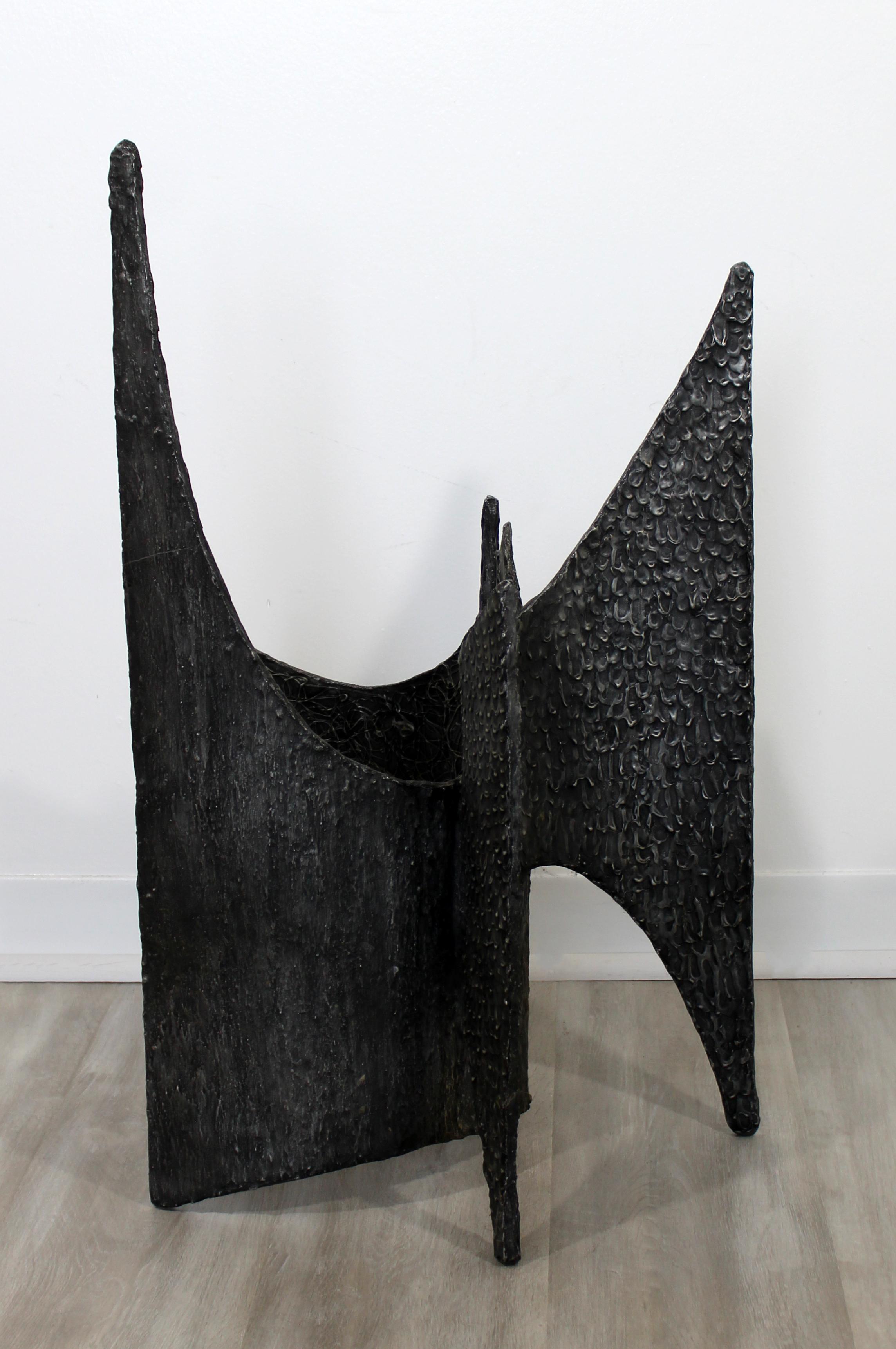 Mid-Century Modern Brutalist Abstract Resin Metal Sculpture Evans Pearsall Era 2