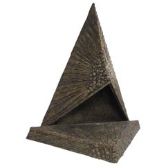 Mid-Century Modern Brutalist Adrian Pearsall Faux Fireplace