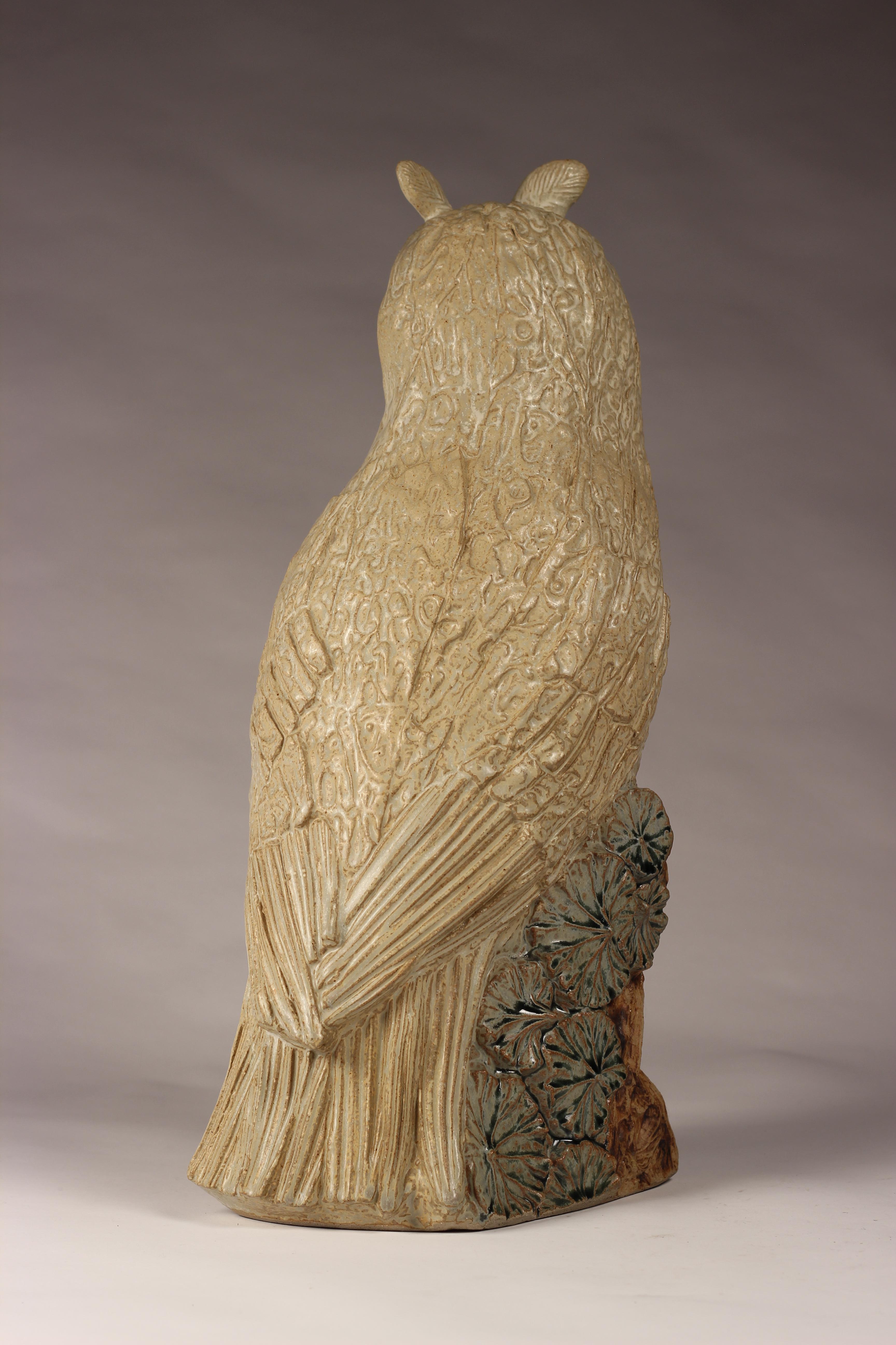owl ceramic sculpture