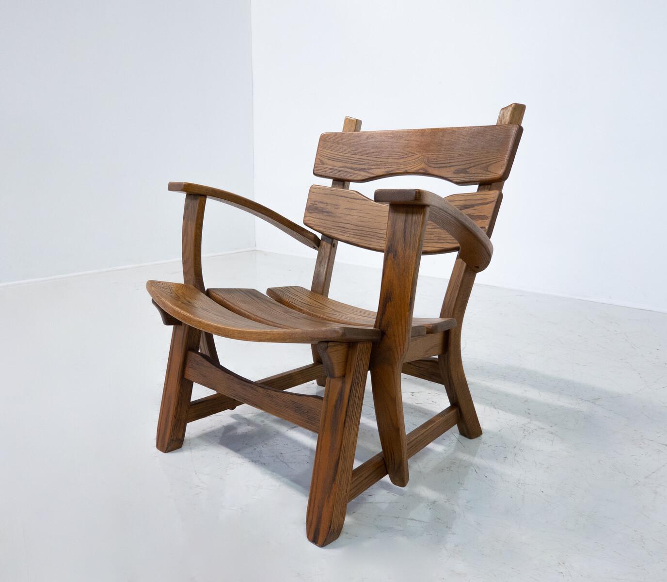 Brutalistischer Sessel der Jahrhundertmitte, Dittmann & Co, 1970- Einzeln verkauft im Angebot 2
