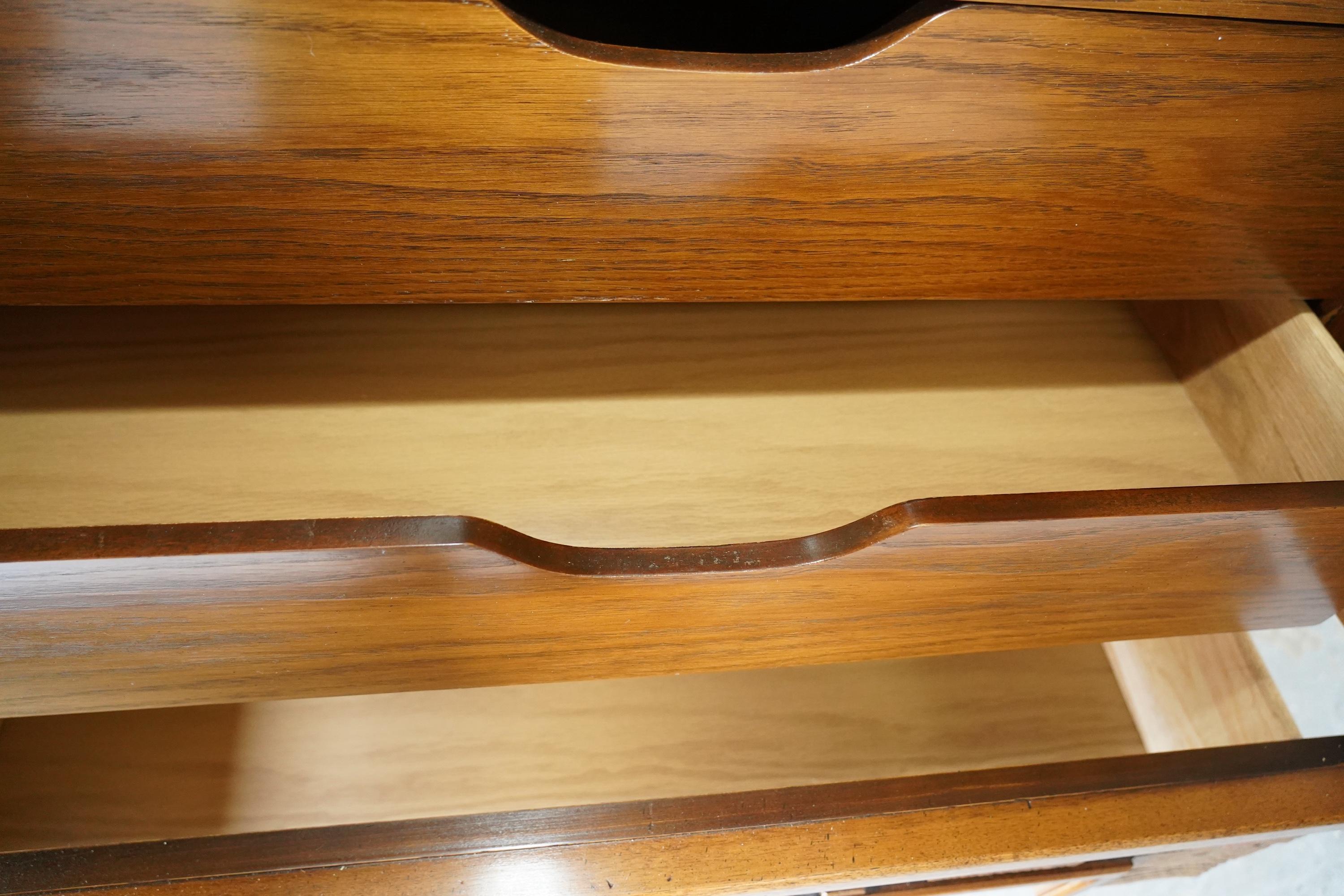 Mid-Century Modern Brutalist Armoire Dresser by Lane “Pueblo Line” For Sale 3
