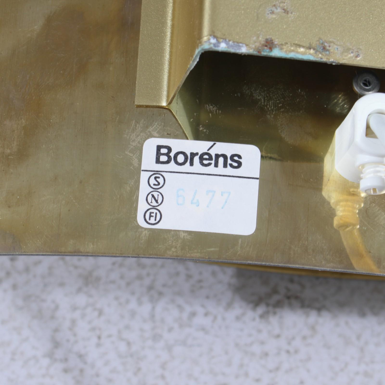 Lampade da parete in ottone brutaliste della modernità di metà secolo di Boréns, set di 2, anni '70 In condizioni buone in vendita a Grythyttan, SE