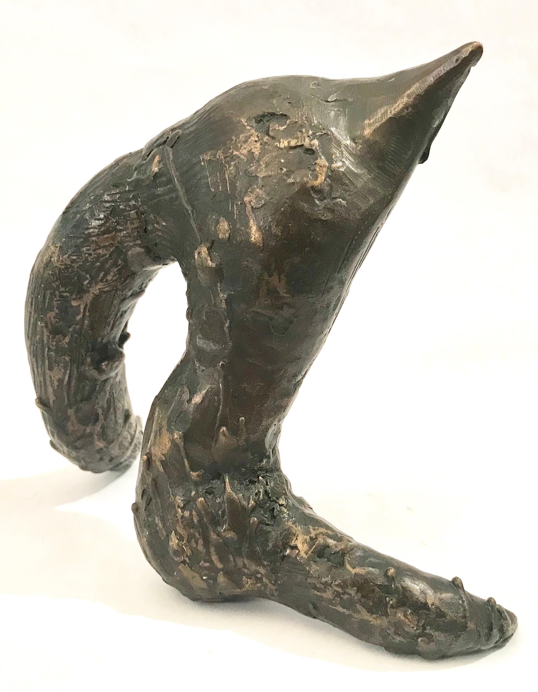 Mid-Century Modern Brutalist Bronze Sculpture For Sale 6