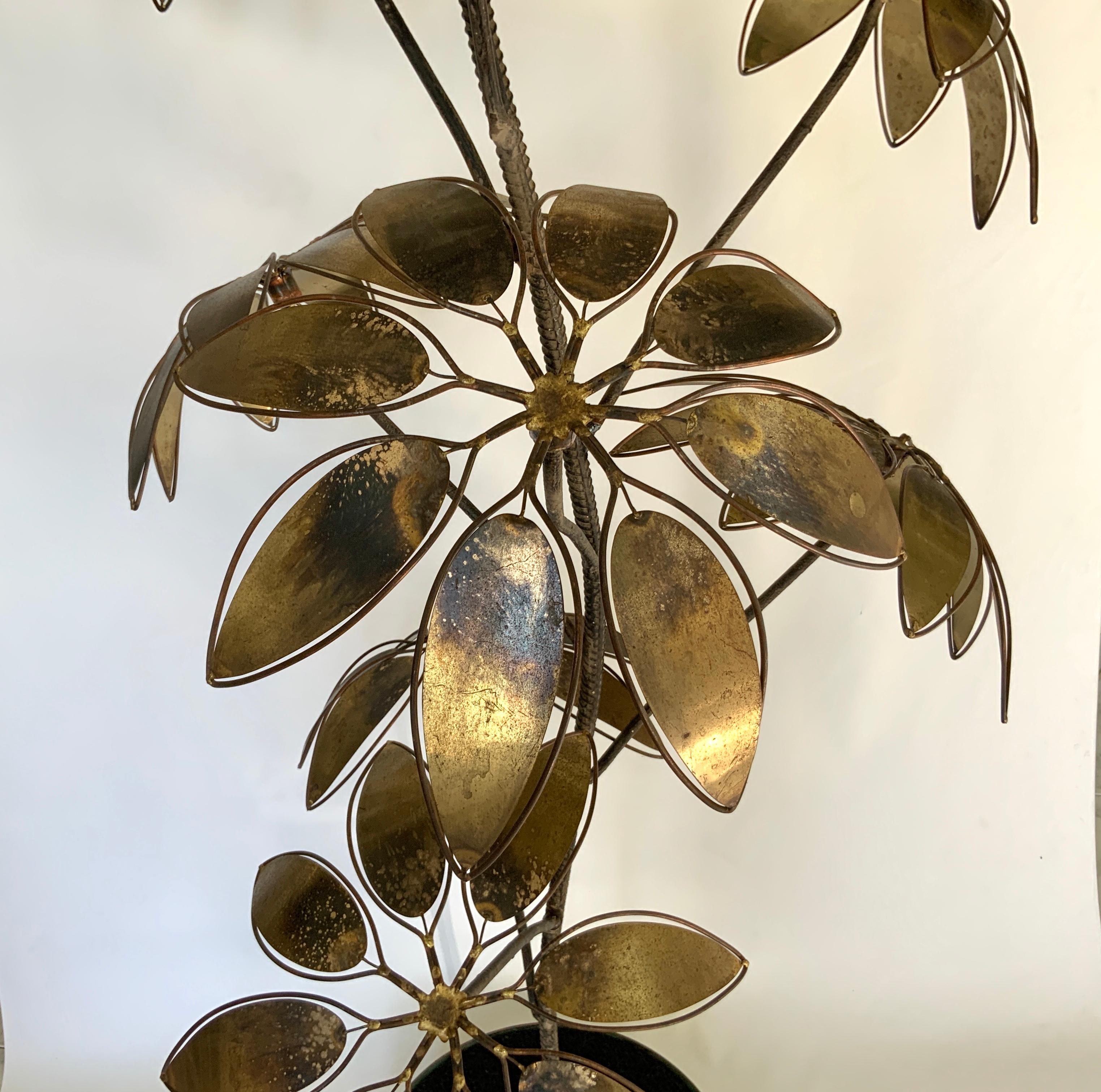 20th Century Mid-Century Modern Brutalist C Jere Tree Sculpture Signed For Sale