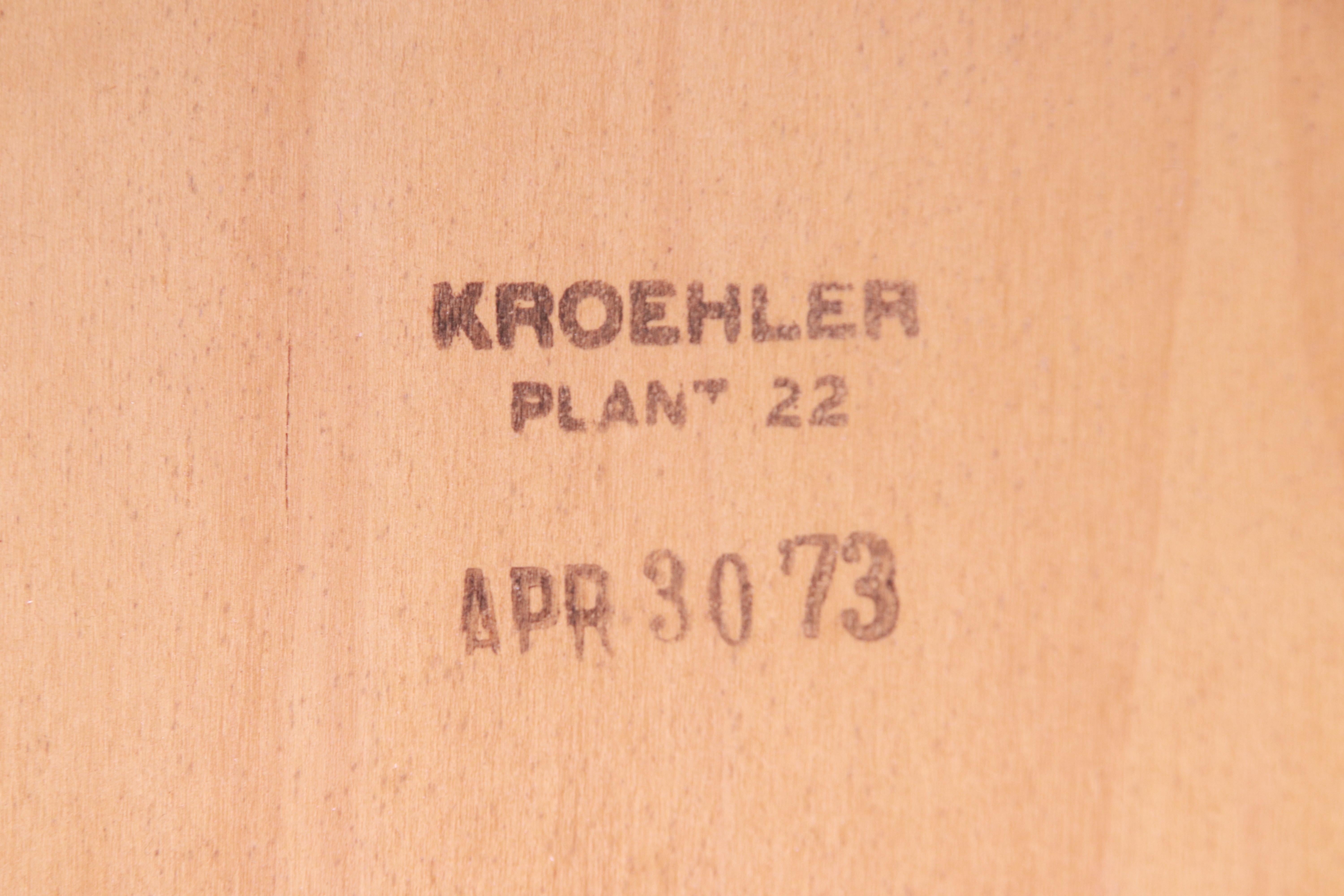 Mid-Century Modern Brutalist Carved Walnut Upholstered Bench, 1973 8