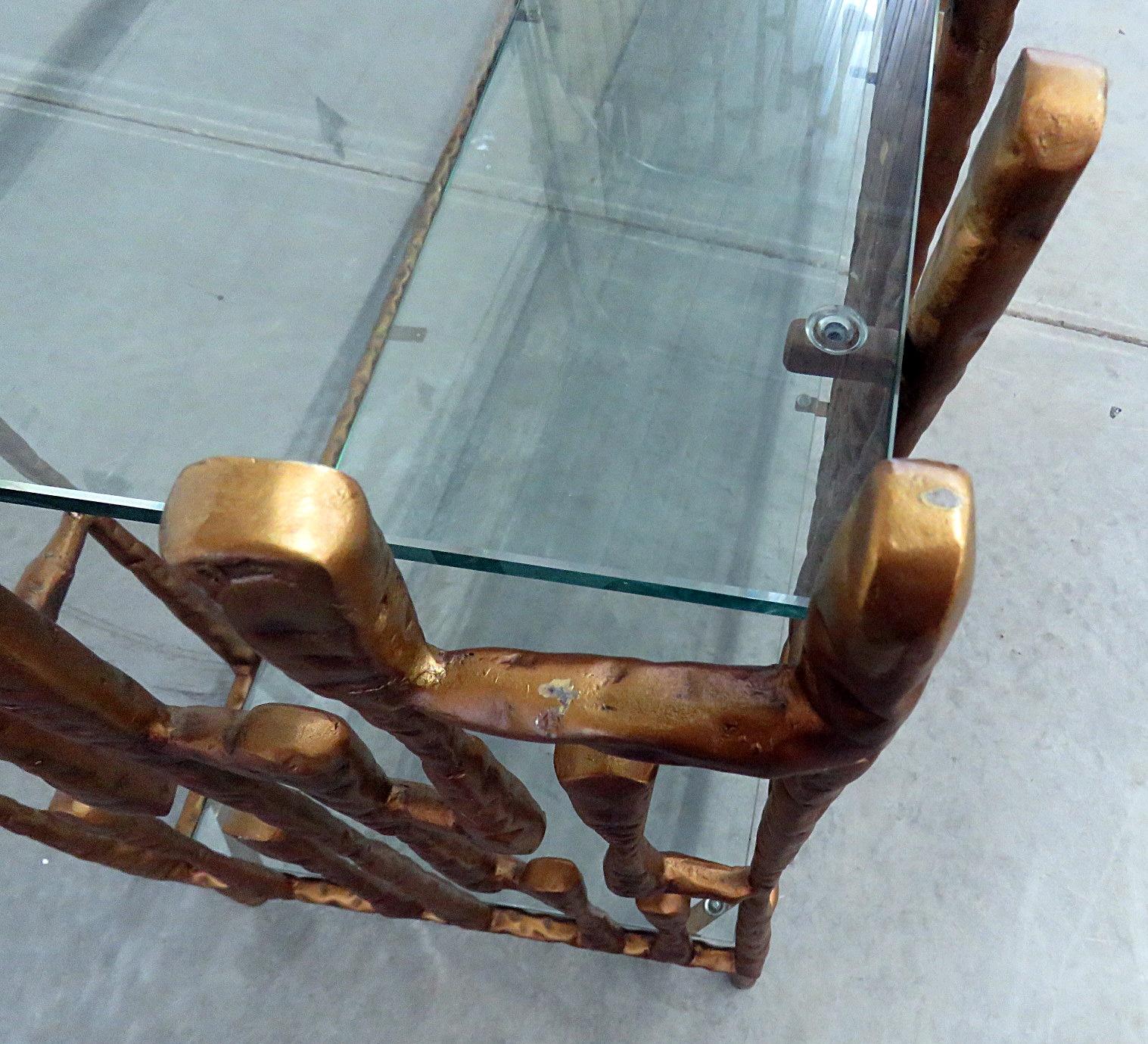 Mid-Century Modern Brutalist Console Table 1