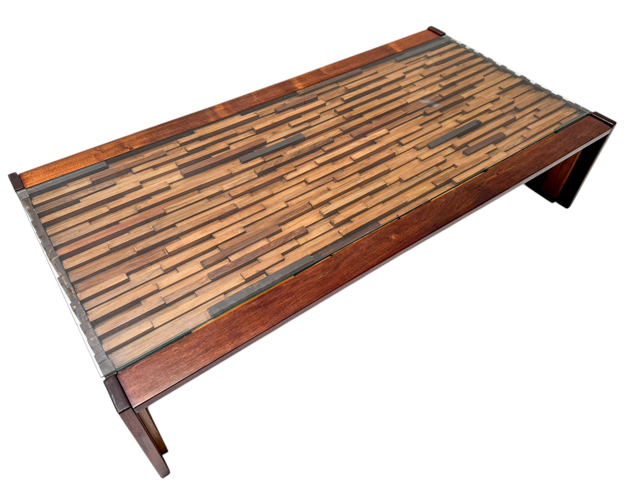 Mesa de centro plegable Brutalista Moderna de mediados de siglo de Percifal Lafer, años 60 Moderno de mediados de siglo en venta