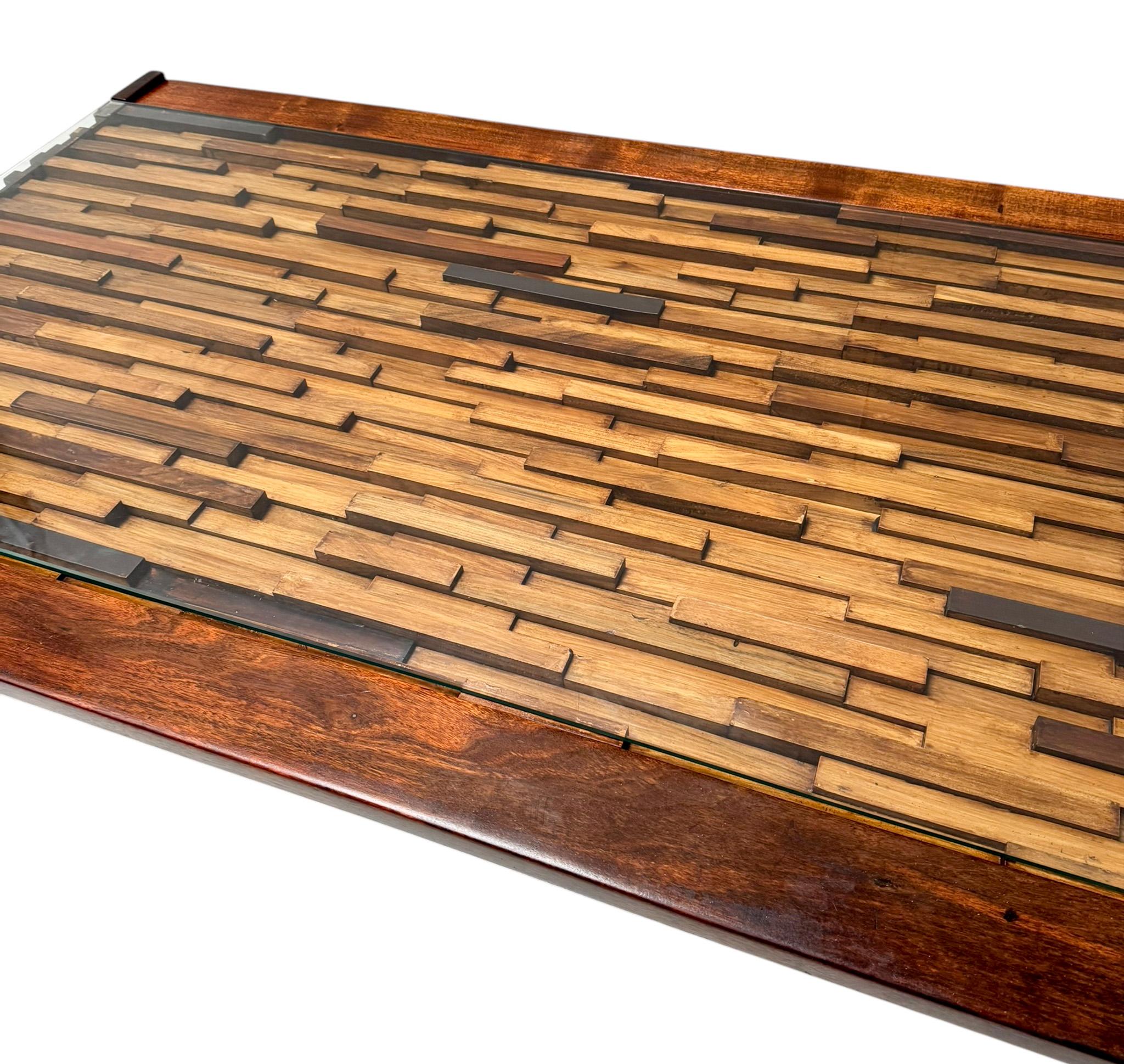 Mesa de centro plegable Brutalista Moderna de mediados de siglo de Percifal Lafer, años 60 en venta 1