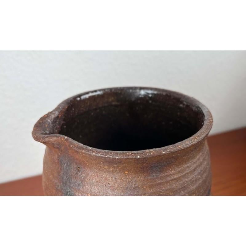 Brutalistische deutsche Studio-Vase von Gerhard Liebenthron aus der Jahrhundertmitte, 1974 im Angebot 3