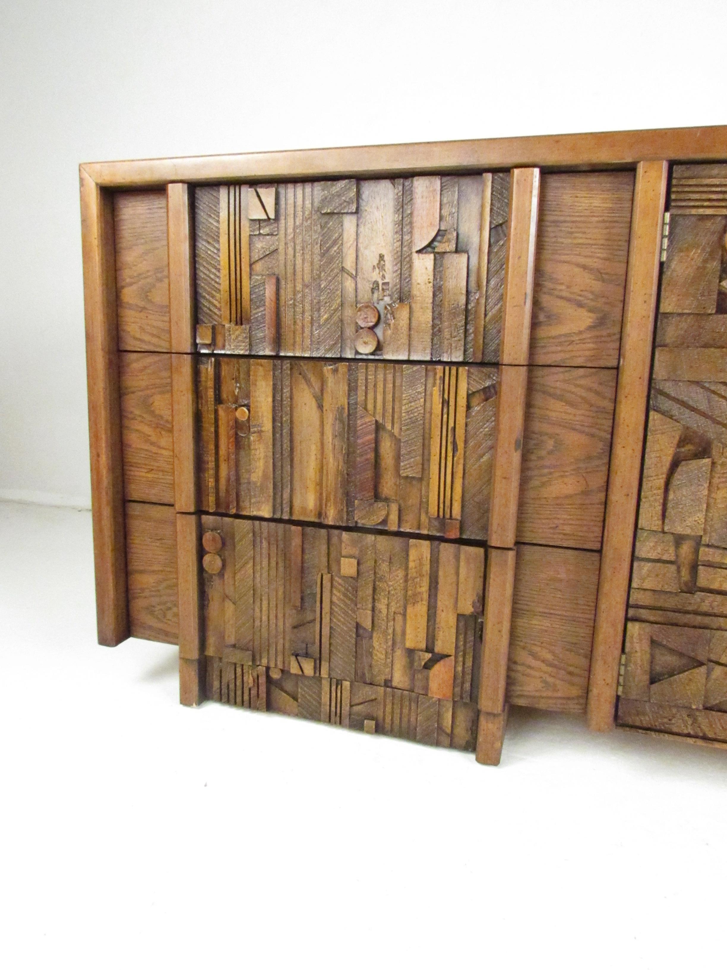 lane brutalist credenza