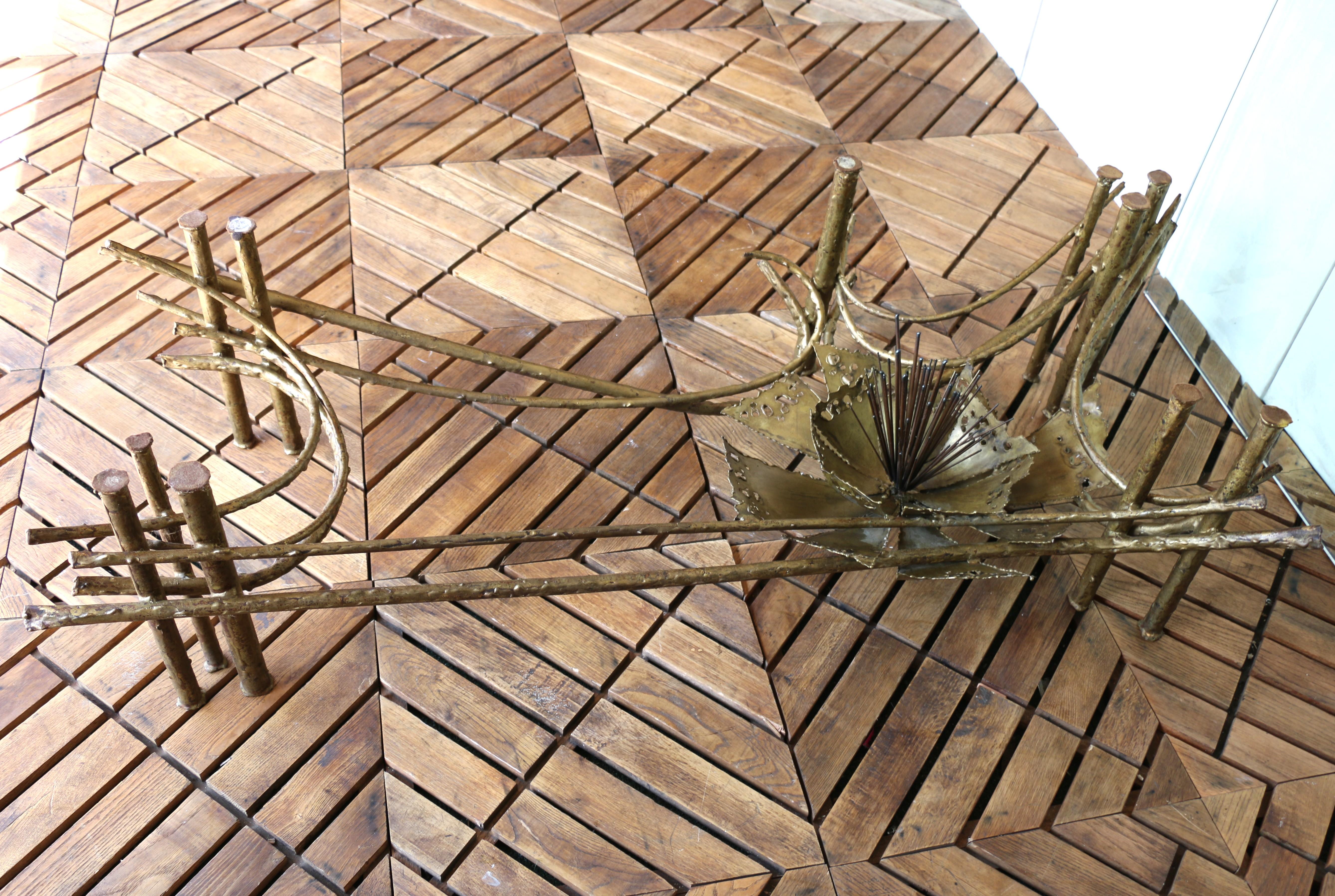 Mid-Century Modern Brutalist Lotus Coffee Table, Circa 1960s For Sale 11