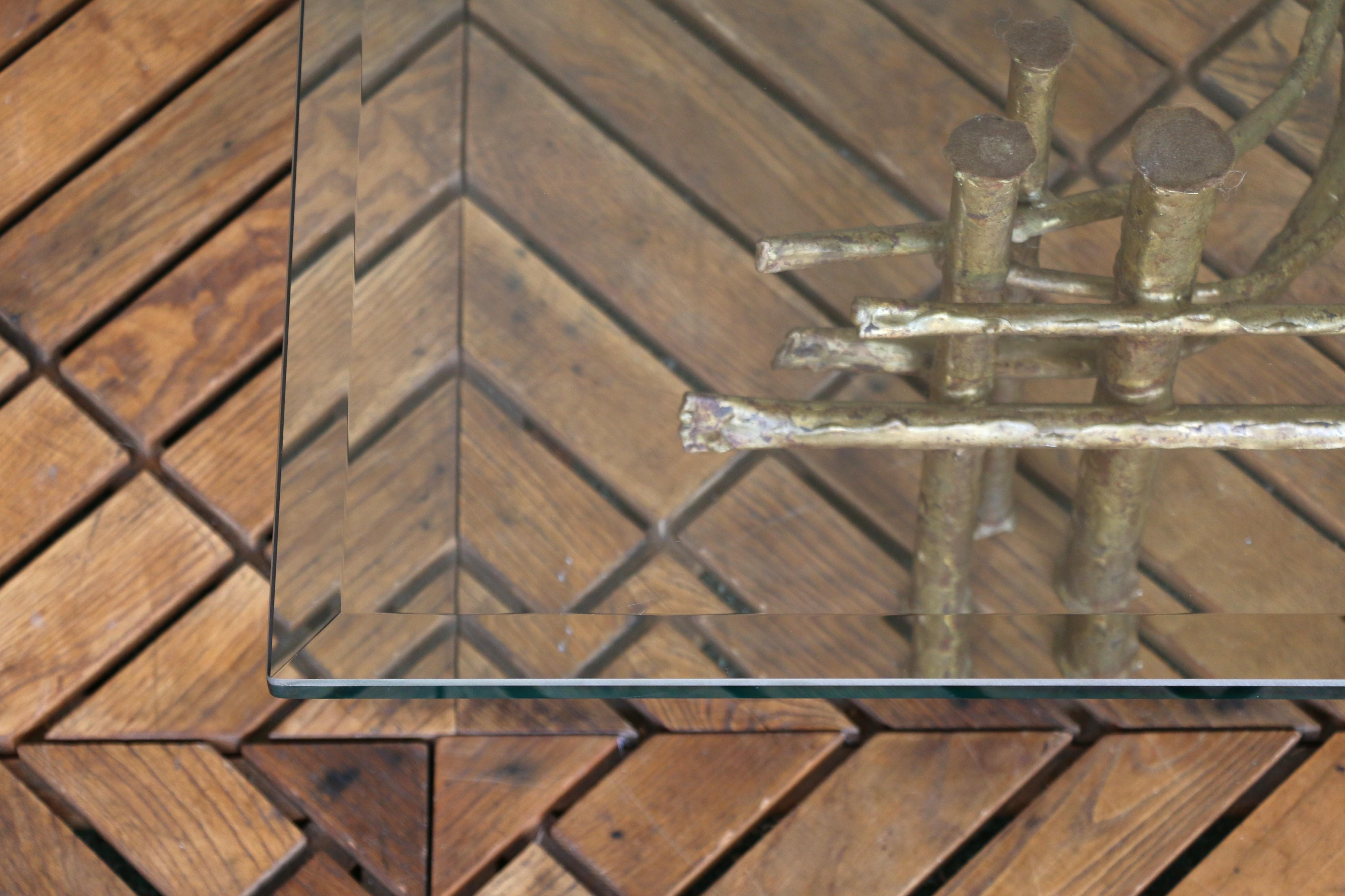 Mid-Century Modern Brutalist Lotus Coffee Table, Circa 1960s For Sale 4