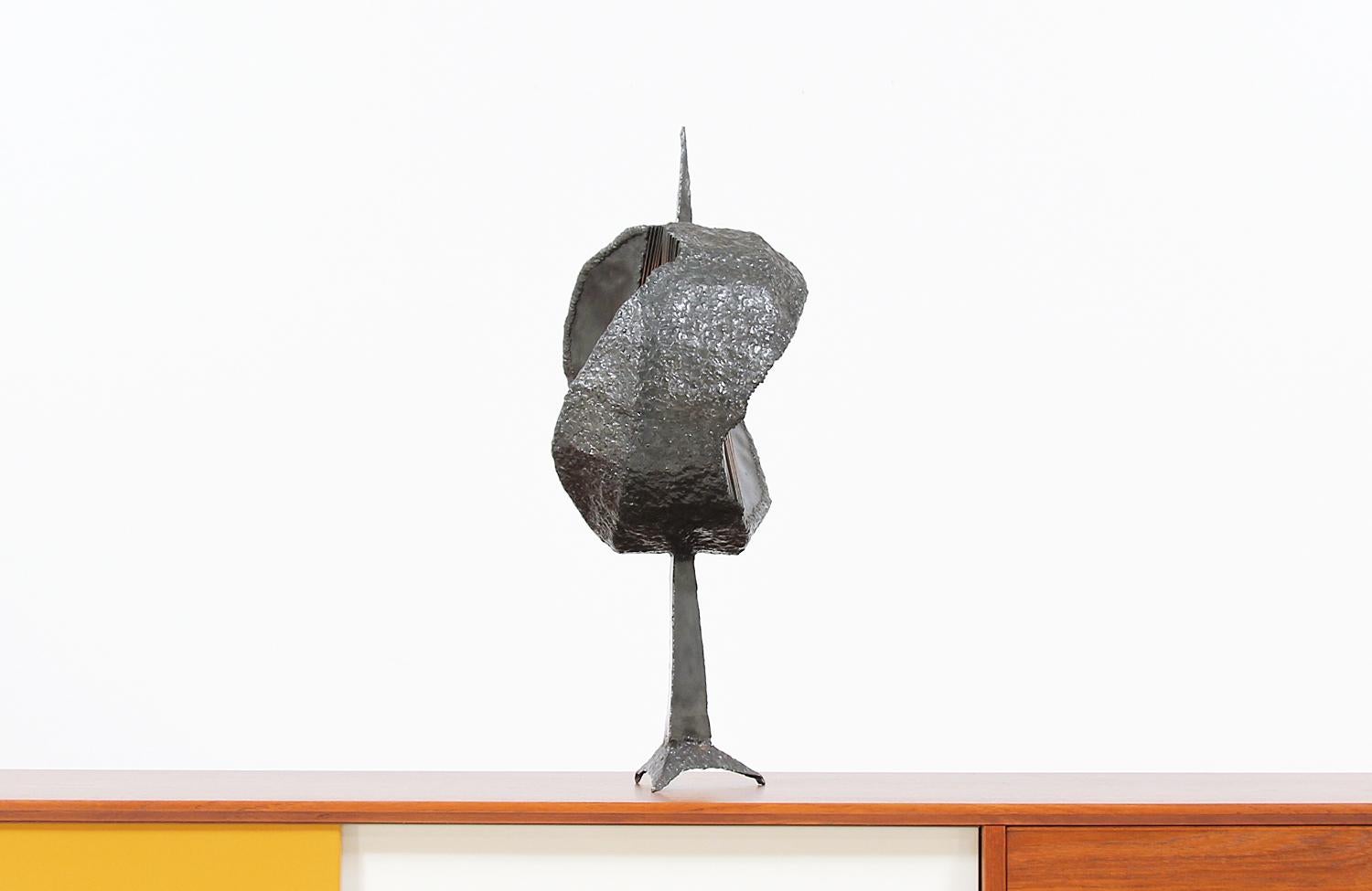 MidCentury Modern Brutalist Metal Copper Sculpture at 1stDibs copper