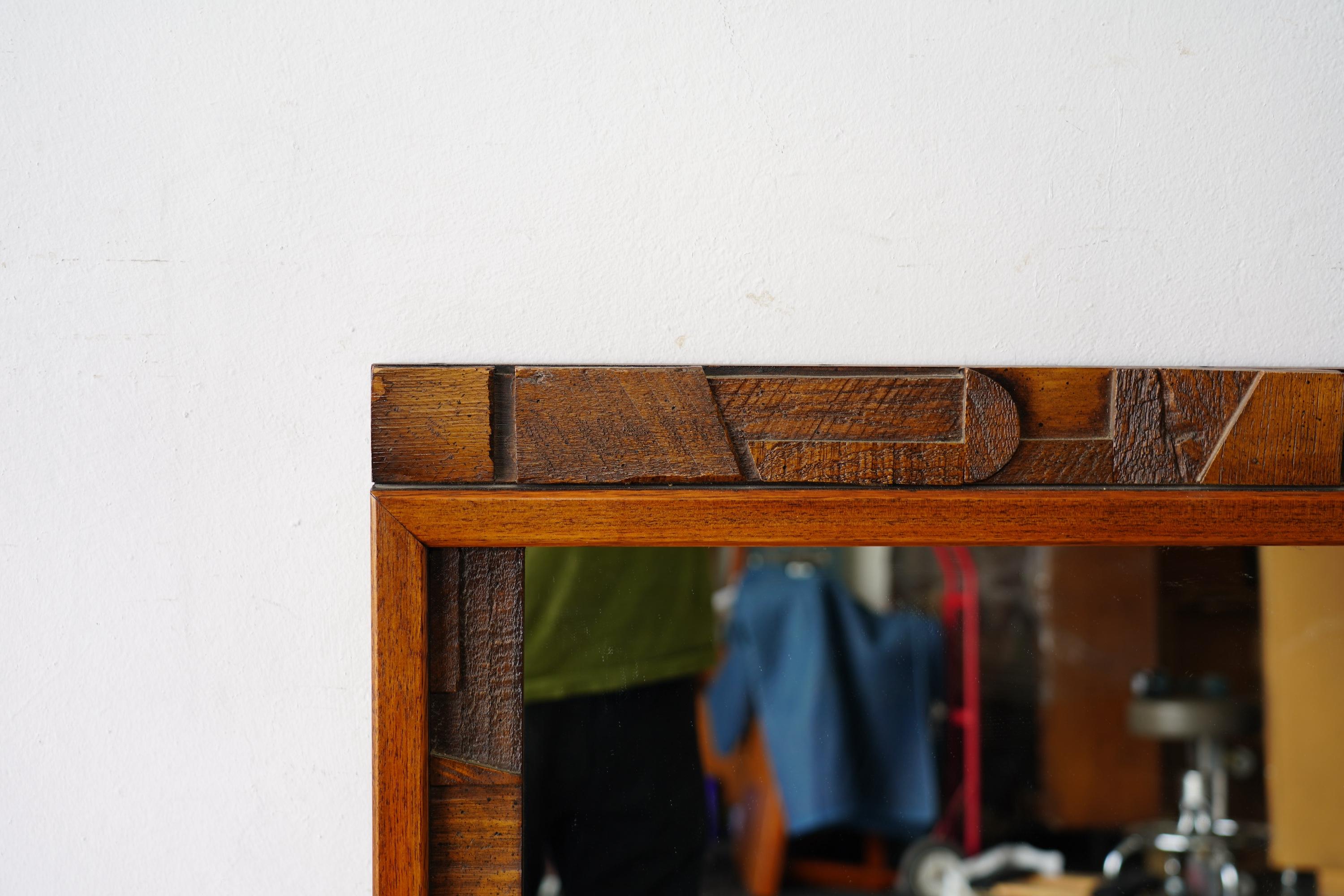 Mid-Century Modern Brutalist Mirrors by Lane, “Pueblo” Collection For Sale 1