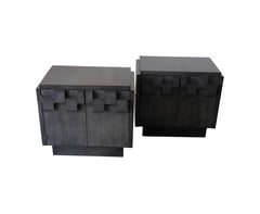 Mid-Century Modern Brutalist Pair of Lane Nightstands