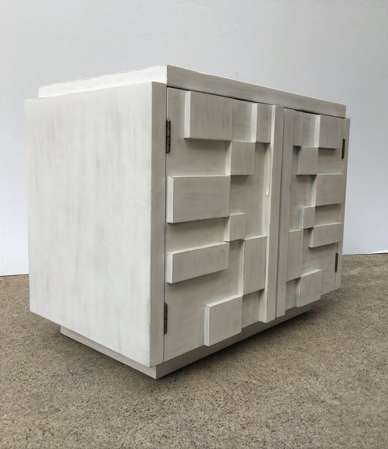 MidCentury Modern Brutalist Pair of Lane Nightstands at 1stDibs