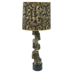 Mid-Century Modern Brutalist Richard Barr Laurel Table Lamp Co Tempestini