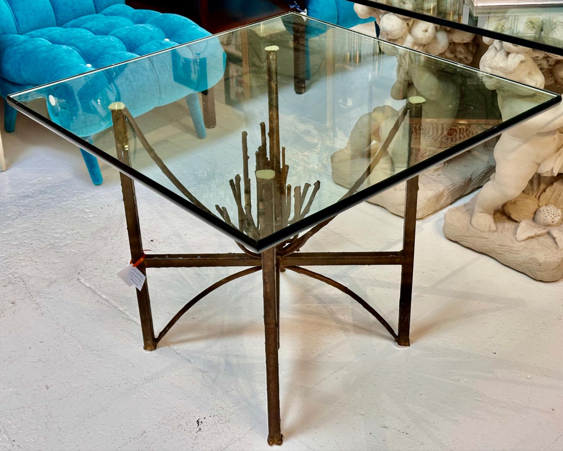 American Mid Century Modern Brutalist Sculptural Table For Sale