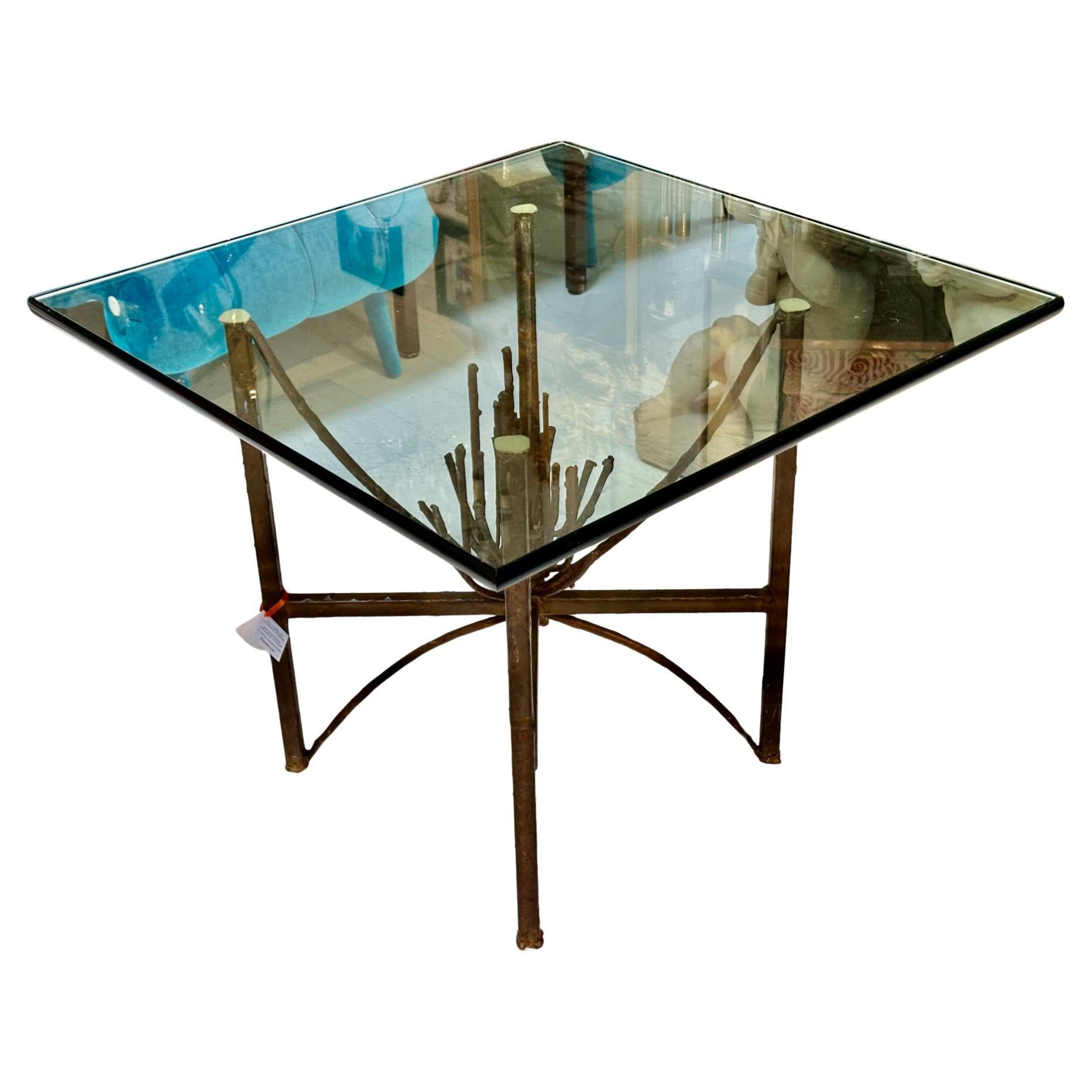 Mid Century Modern Brutalist Sculptural Table For Sale
