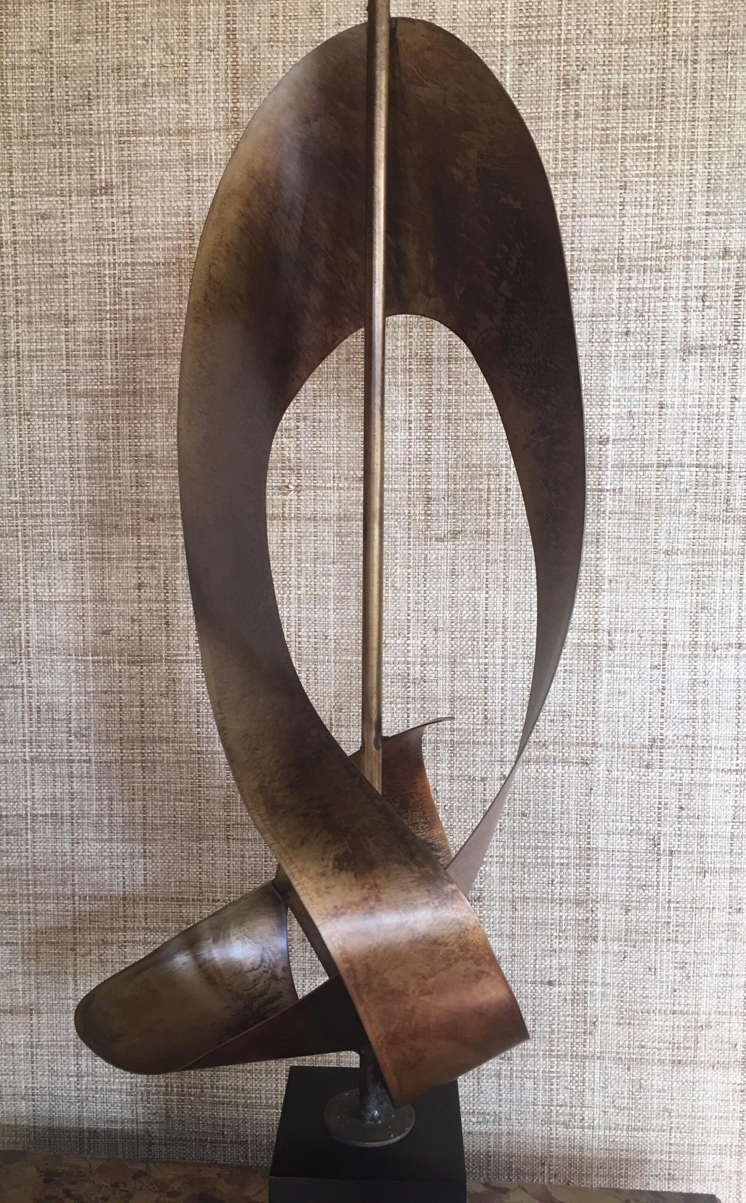 Mid-Century Modern Brutalist Sculptural Table Lamp by Richard Barr for Laurel 1