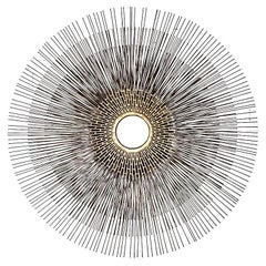 Sculpture murale brutaliste Sunburst de William Friedle, mi-siècle moderne
