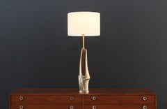 Lampe de table brutaliste moderne du milieu du siècle dernier par Laurel
