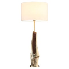 Lampada da tavolo brutalista moderna di metà secolo di Laurel