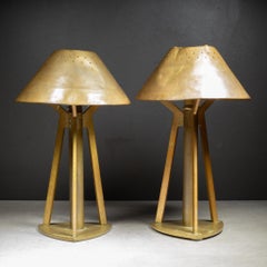 Brutalistische Dreifuß-Kerzenhalter im Mid-Century-Modern-Stil, ca. 1950–1960