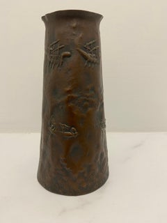 Vaso brutalista moderno di metà secolo di Angelo Bragalini