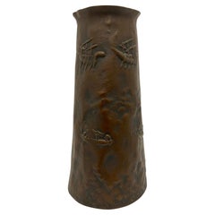Moderne brutalistische Vase aus der Mitte des Jahrhunderts von Angelo Bragalini