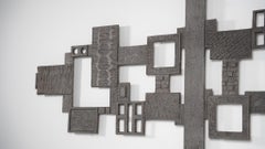 Mid-Century Modern Brutalist Wall-Mounted Sculpture, 1960s