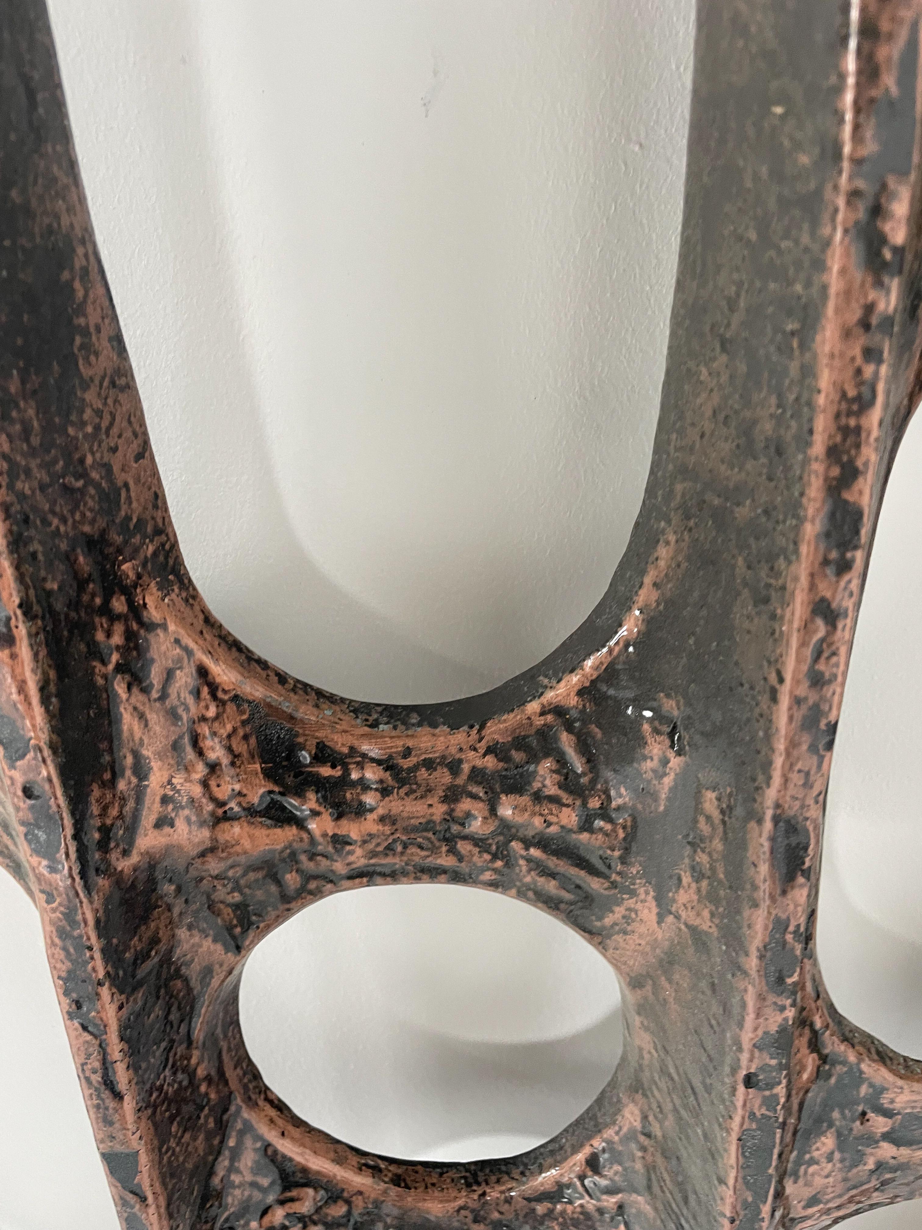 Mid-Century Modern Brutalist Wall-Mounted Sculpture, 1960s In Good Condition For Sale In Brussels, BE