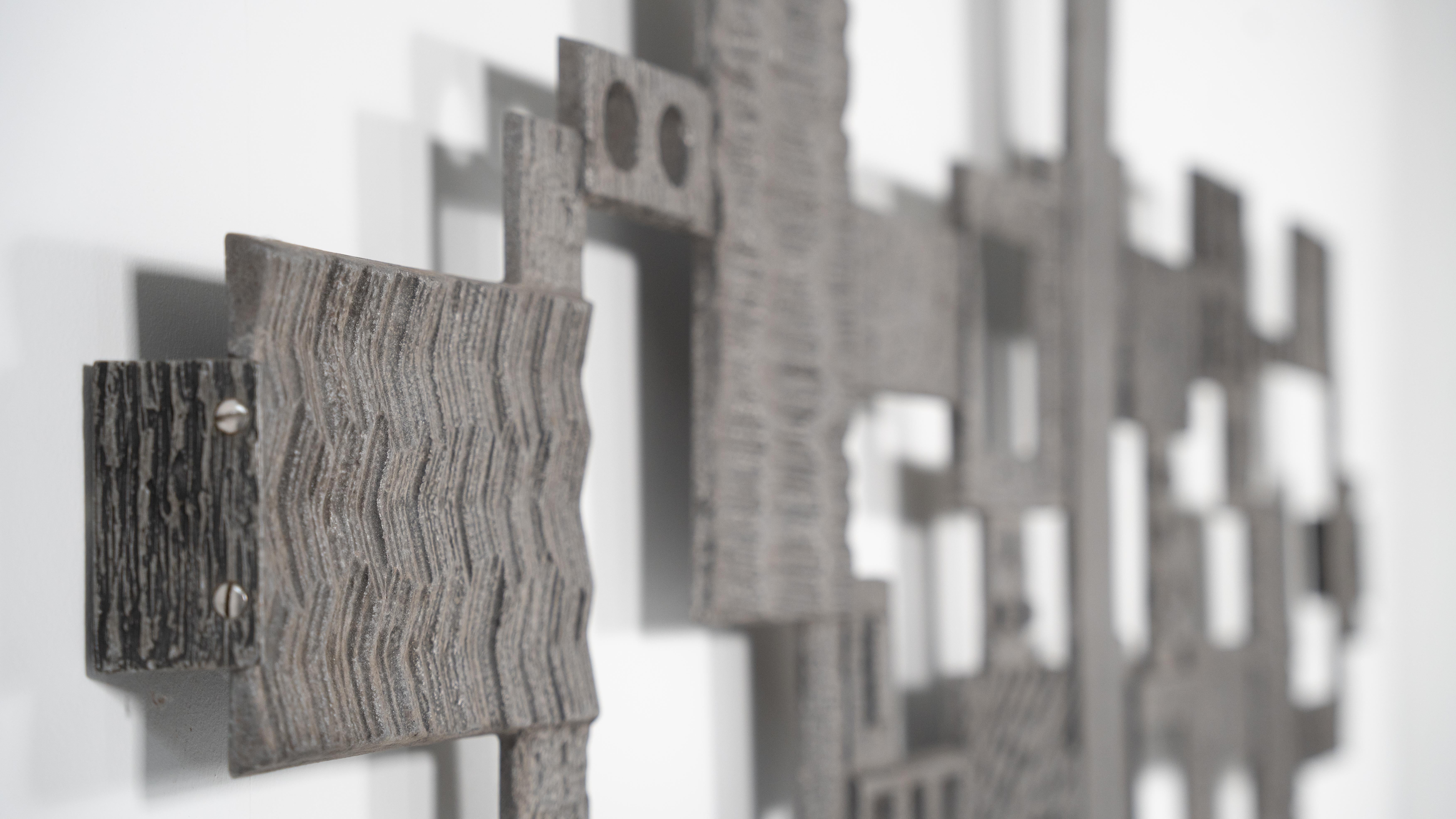 Mid-Century Modern Brutalist Wall-Mounted Sculpture, 1960s For Sale 1