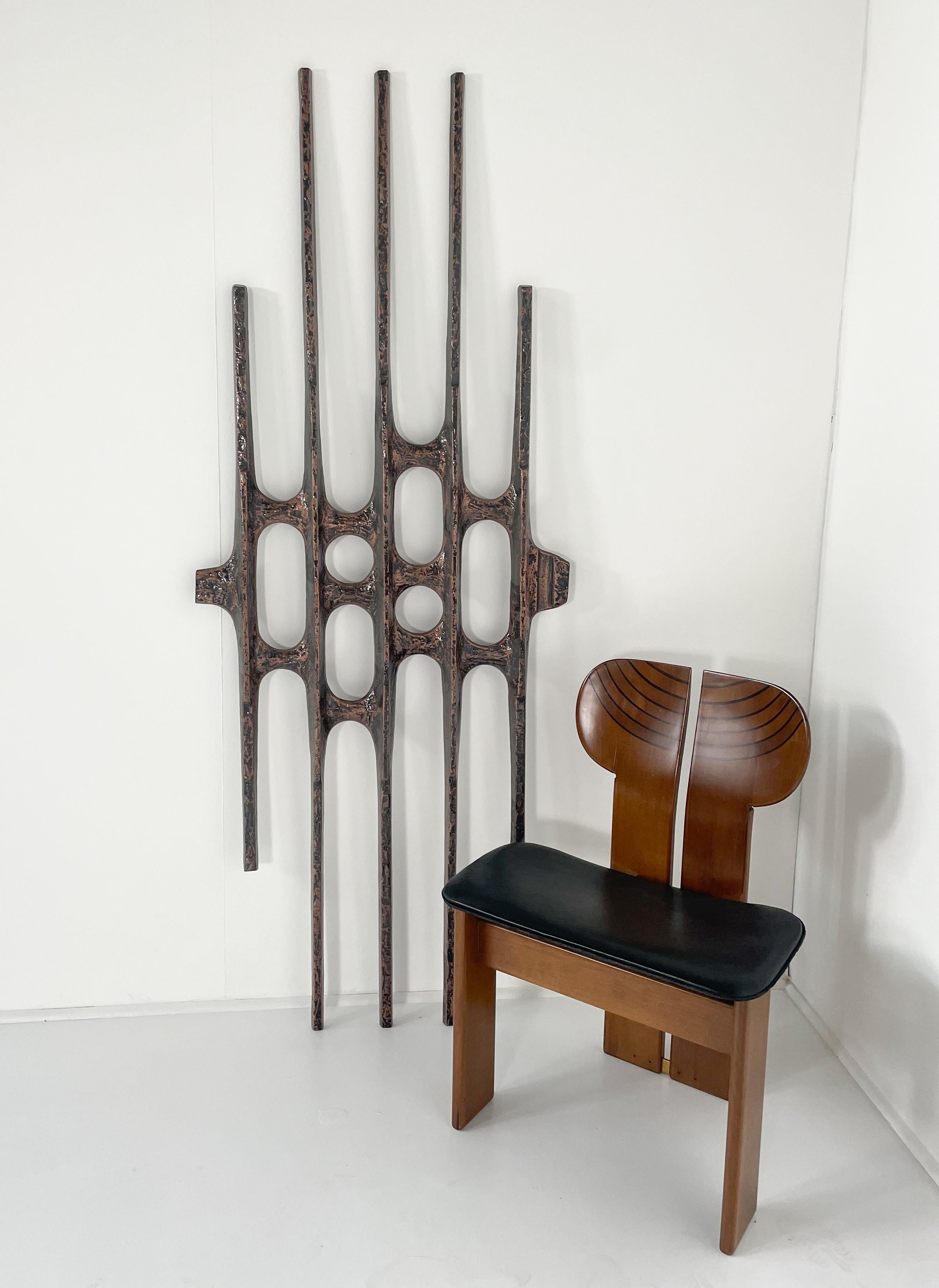 Mid-Century Modern Brutalist Wall-Mounted Sculpture, 1960s For Sale 1