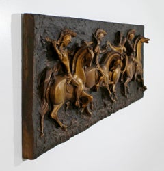 Brutalistische Wandskulptur aus der Jahrhundertmitte Finesse Originals Fiberglas:: 1960er Jahre