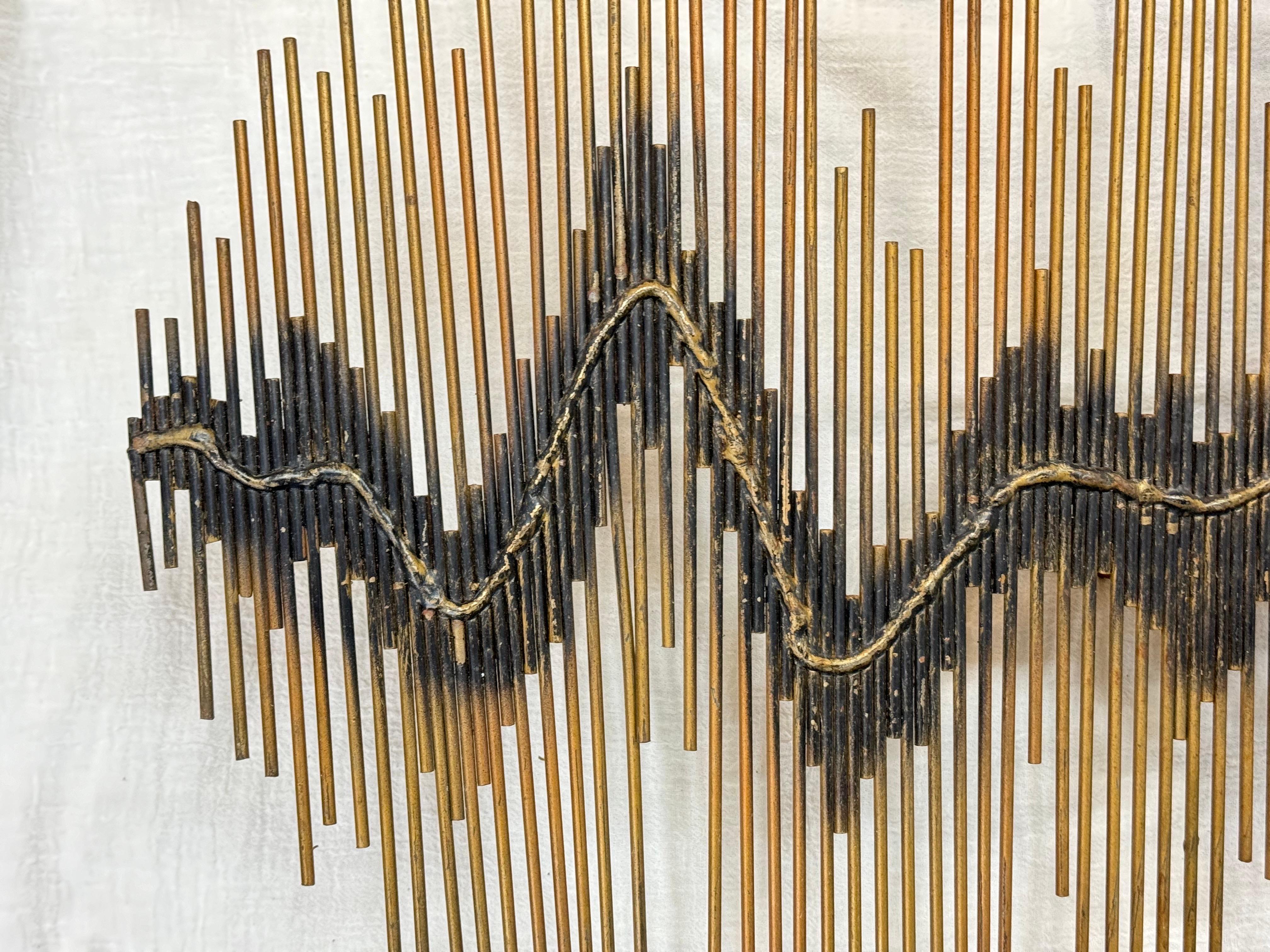 Mid Century Modern Brutalist Wall Sculpture im Angebot 6