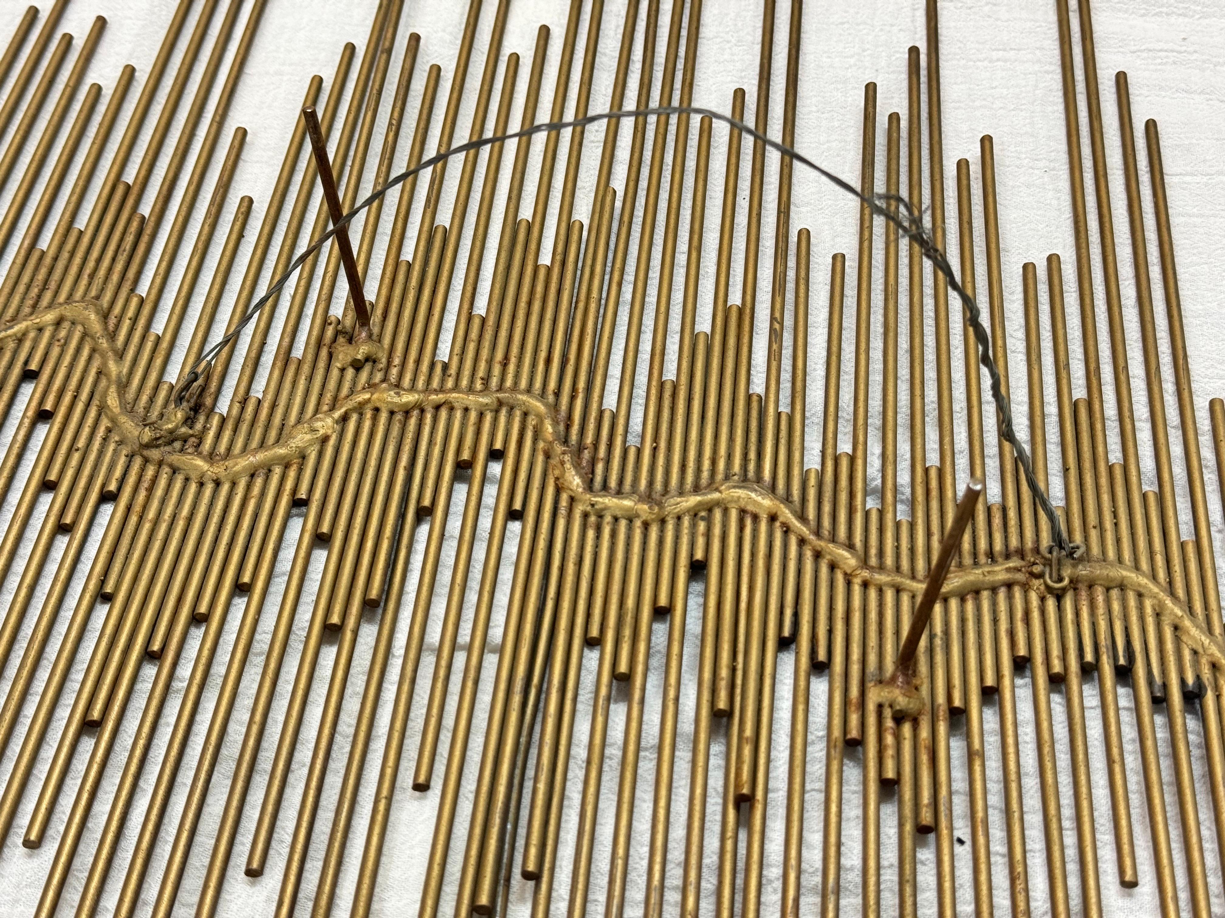 Mid Century Modern Brutalist Wall Sculpture im Angebot 8