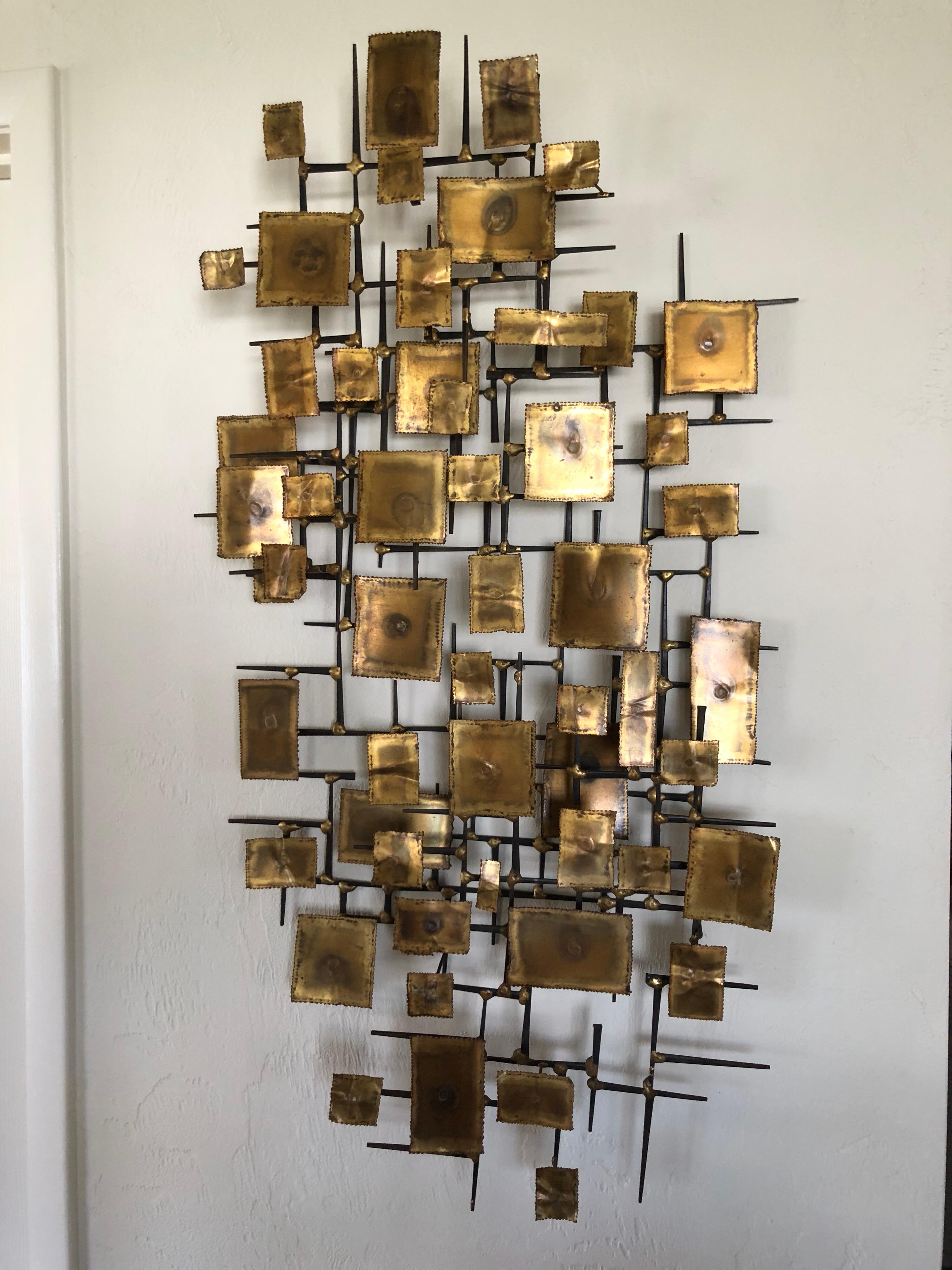 Mid-Century Modern Brutalist Wall Sculpture 7