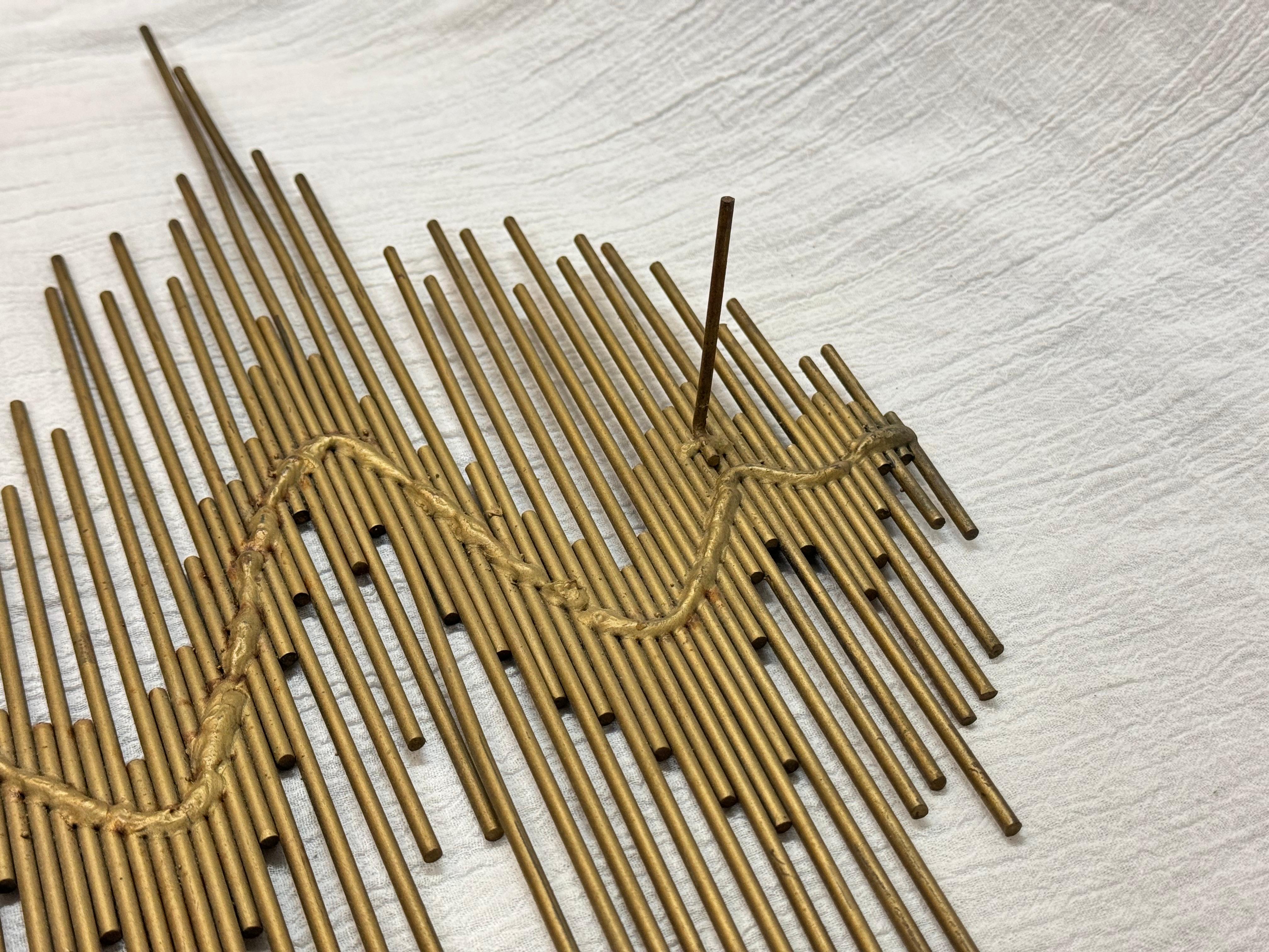 Mid Century Modern Brutalist Wall Sculpture im Angebot 10