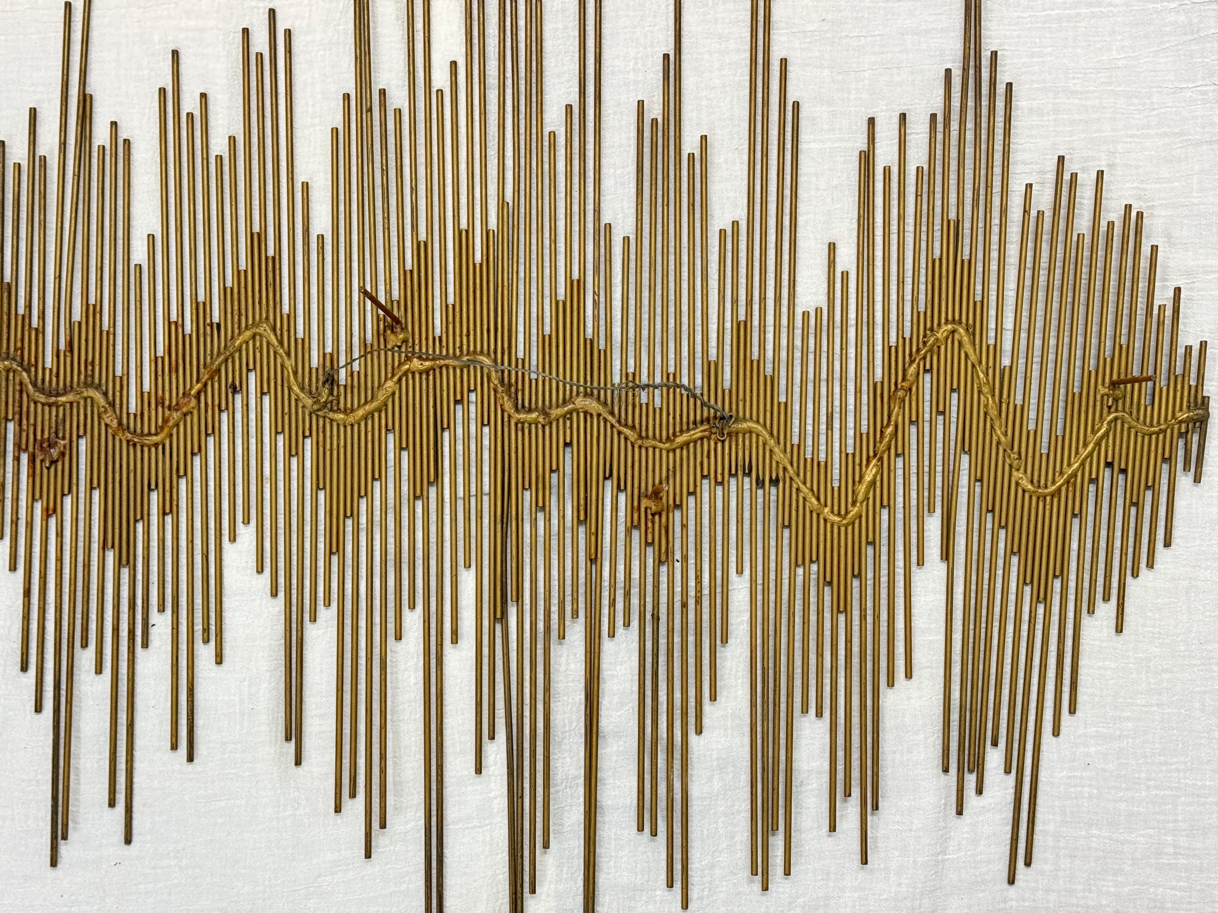 Mid Century Modern Brutalist Wall Sculpture im Angebot 11