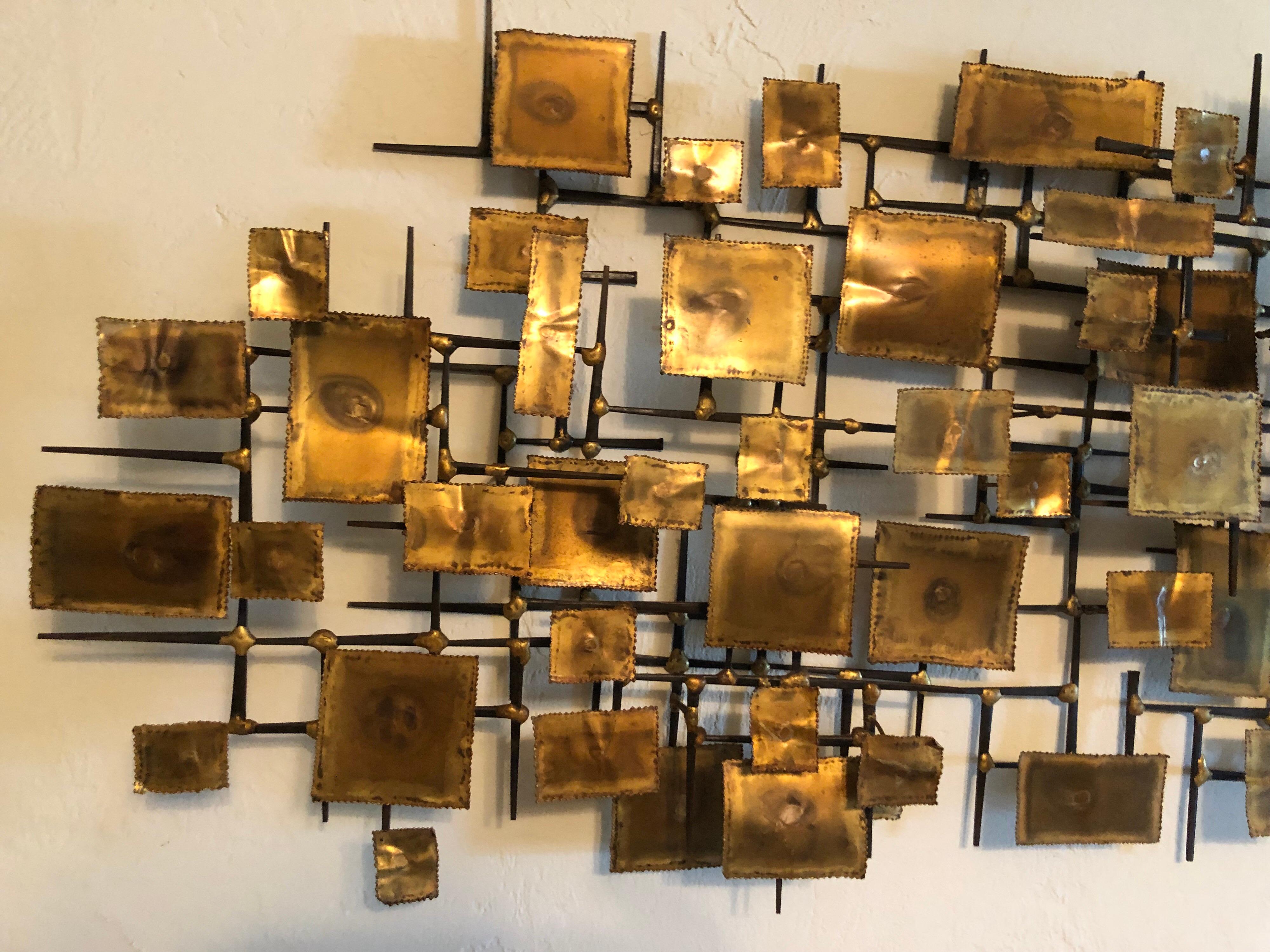 Mid-Century Modern Brutalist Wall Sculpture 10