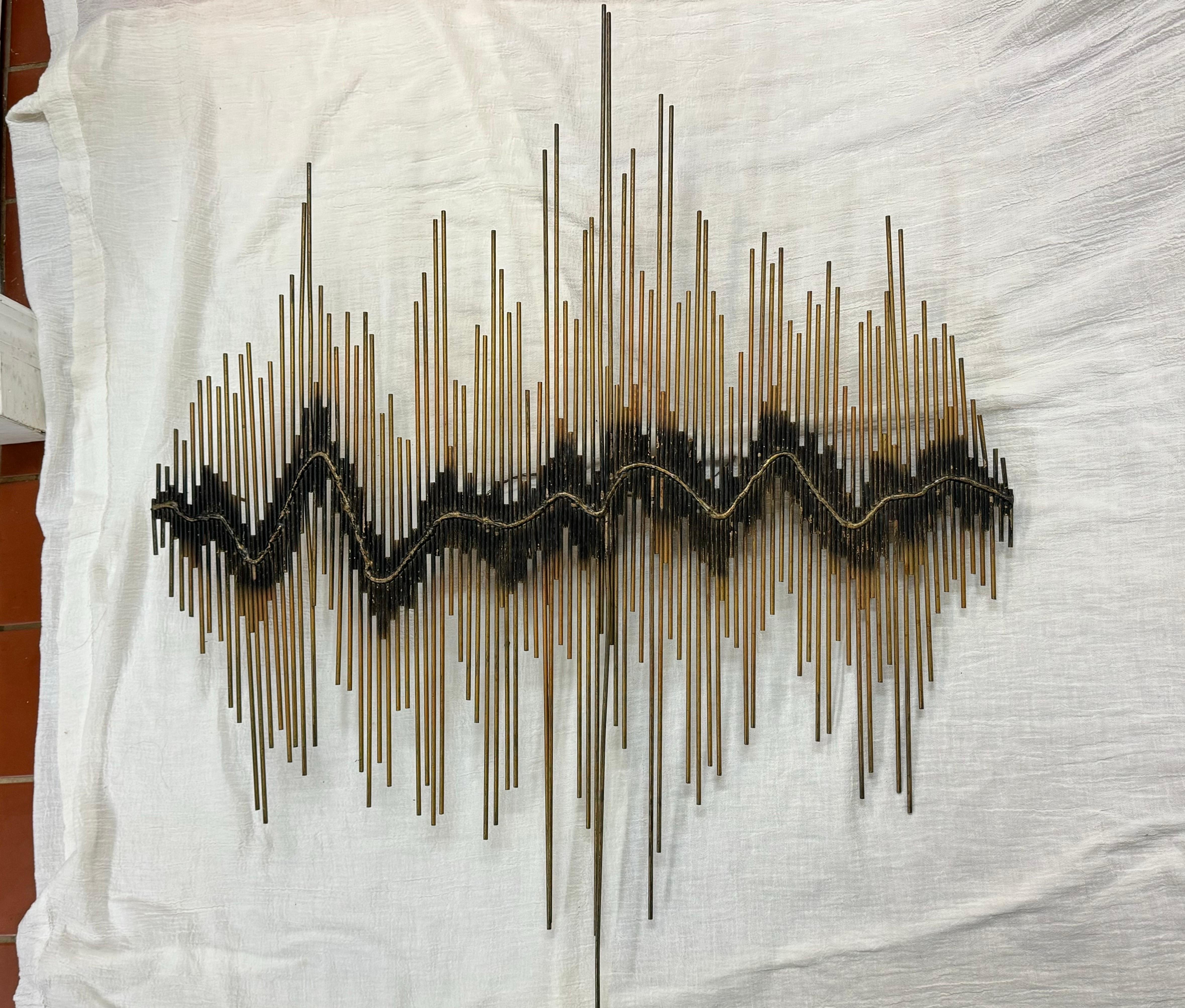 Mid Century Modern Brutalist Wall Sculpture (Mitte des 20. Jahrhunderts) im Angebot