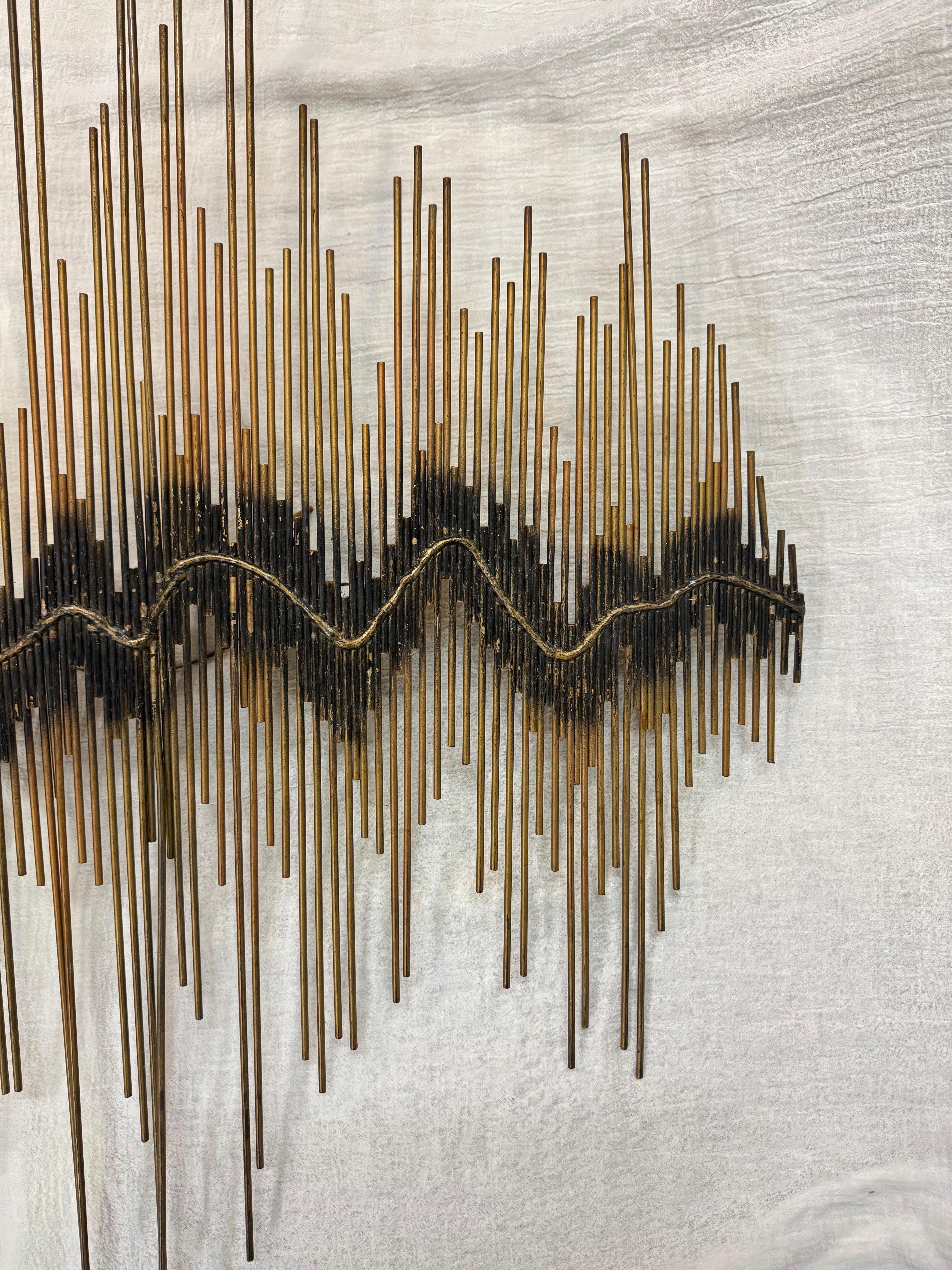Mid Century Modern Brutalist Wall Sculpture im Angebot 3