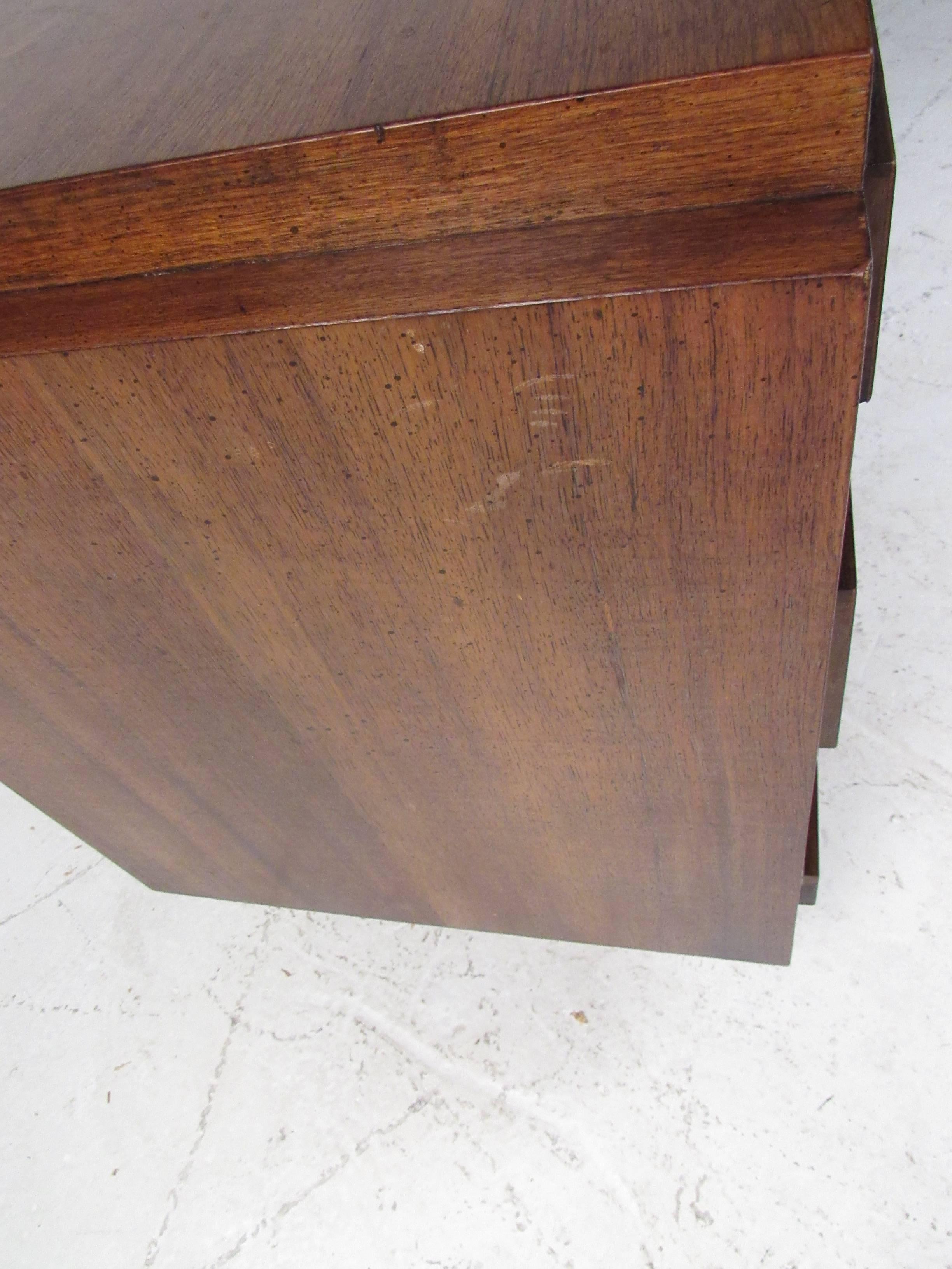 Mid-Century Modern Brutalist Walnut Credenza 5